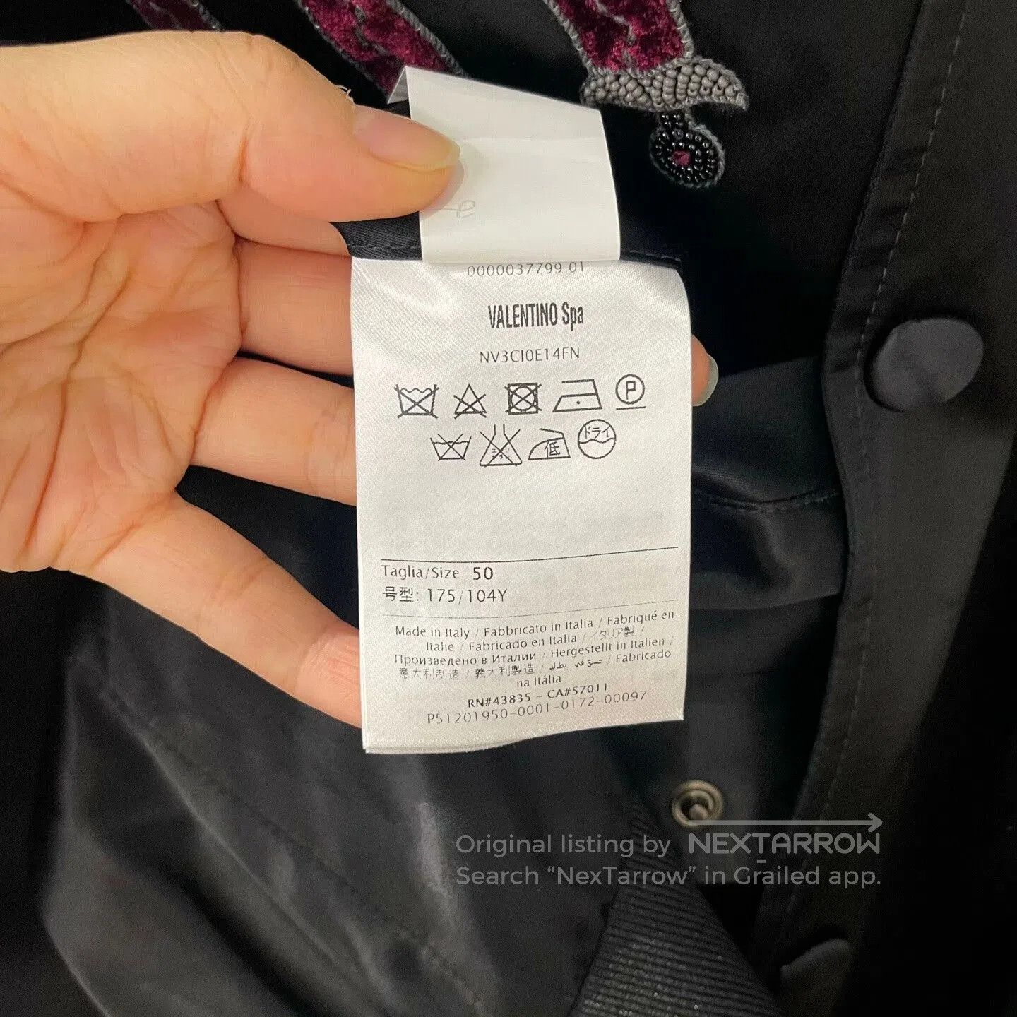 Valentino Valentino Silk Heart Embroidery Jacket. Size US L / EU 52-54 / 3 - 4 Thumbnail