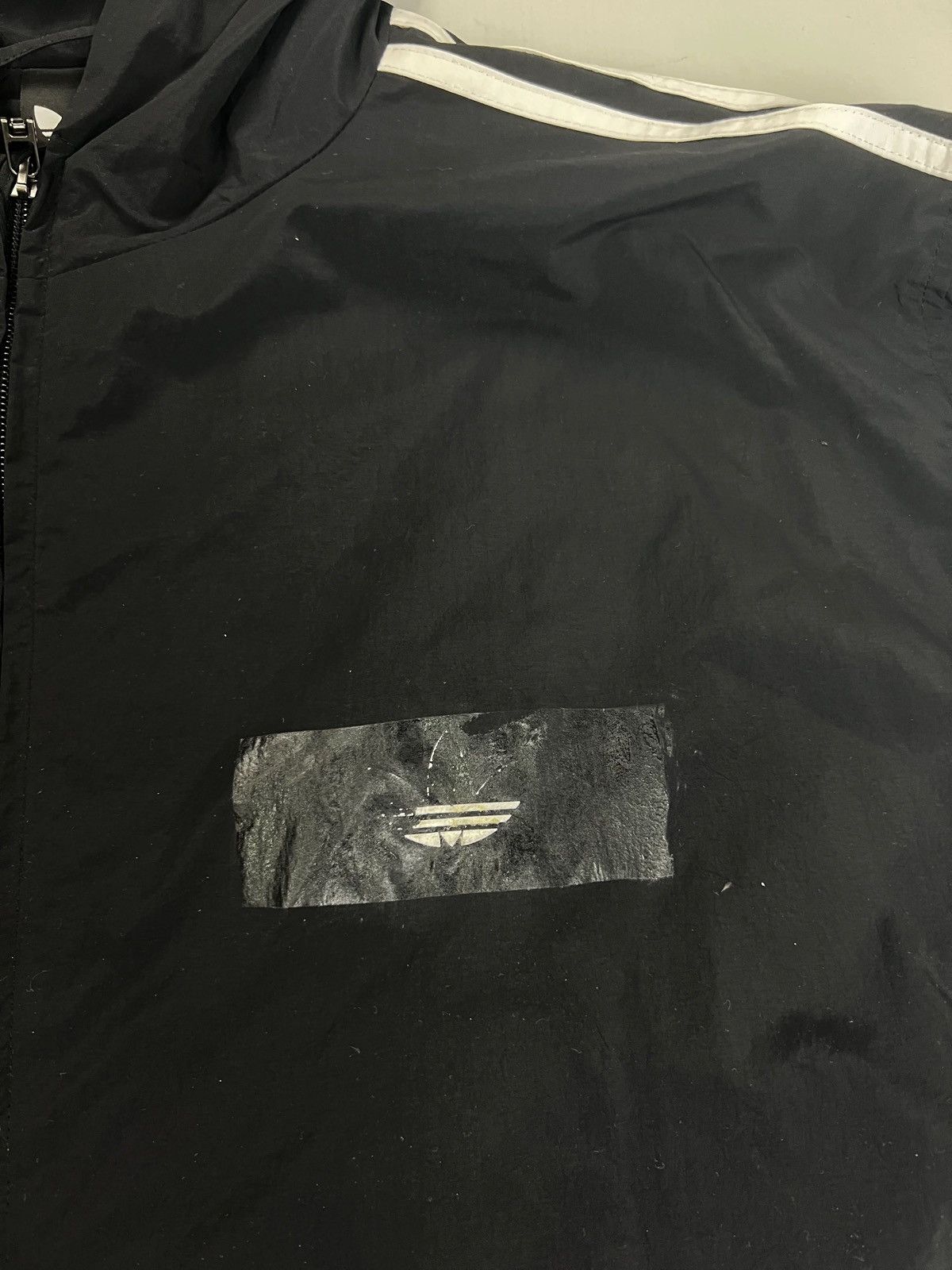 Balenciaga BALENCIAGA X ADIDAS SAMPLE TAPED LOGO WIND BREAKER JACKET Size US XXS / EU 40 - 3 Thumbnail