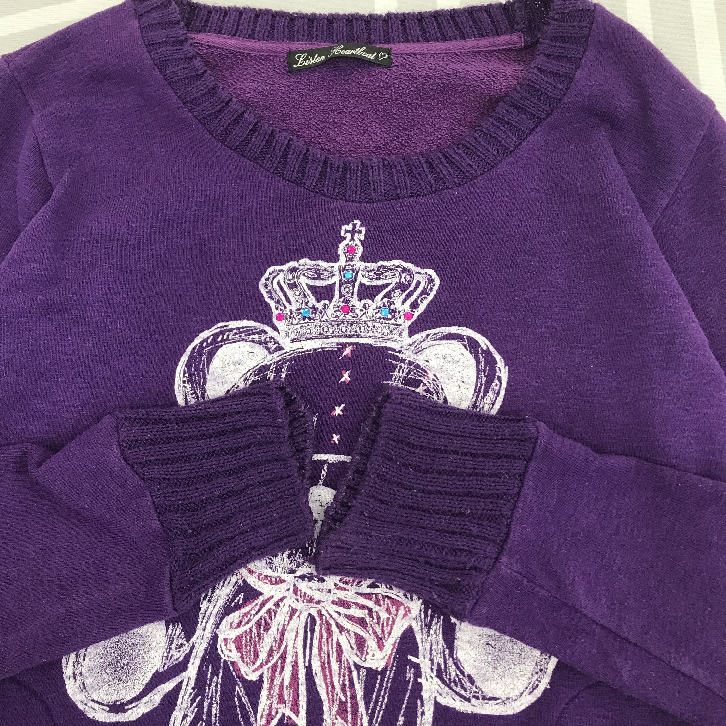 Japanese Brand × Vintage Rare Sweet Soul Bear punk style Sweatshirt Size XS / US 0-2 / IT 36-38 - 4 Thumbnail