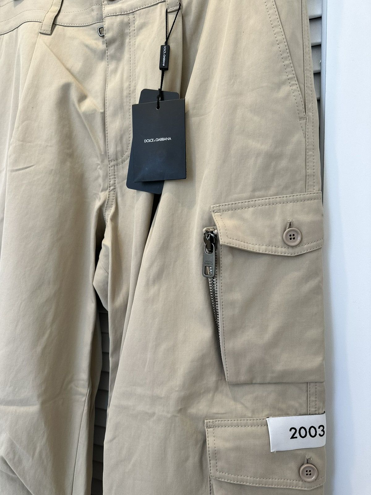 Dolce & Gabbana Dolce & Gabbana Beige Cargo Parachute Pants Size US 34 / EU 50 - 3 Thumbnail