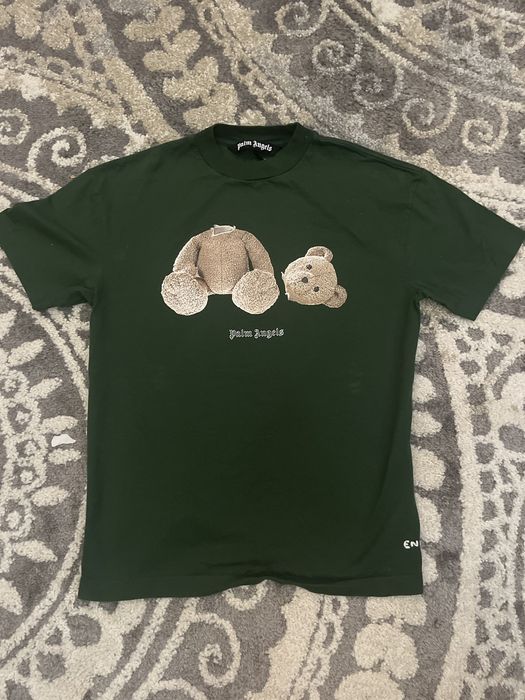 BEAR T-SHIRT in green - Palm Angels® Official