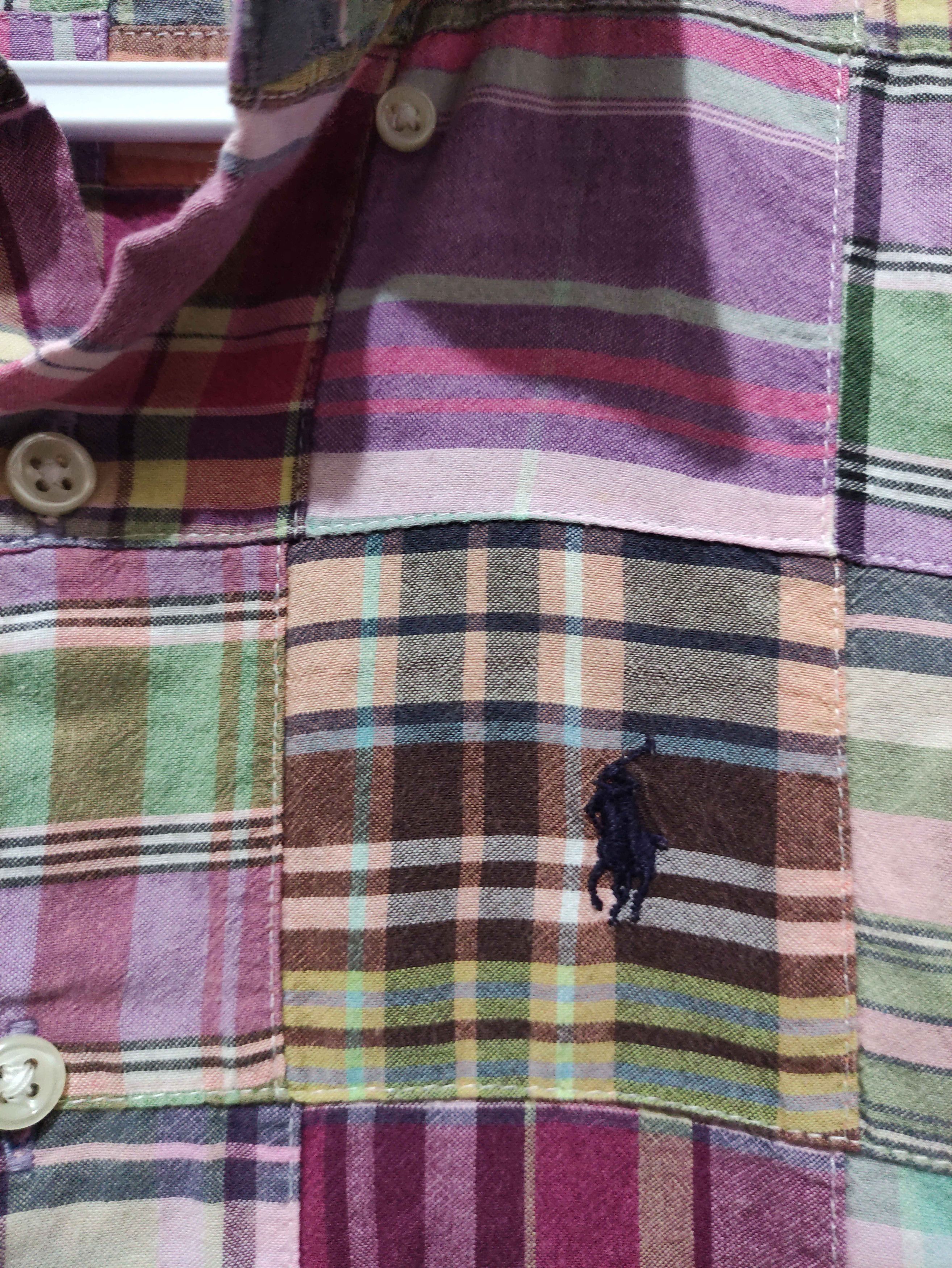 Polo Ralph Lauren Vintage 90s Polo Ralph Lauren Blaire Patchwork Shirt Size US M / EU 48-50 / 2 - 7 Thumbnail