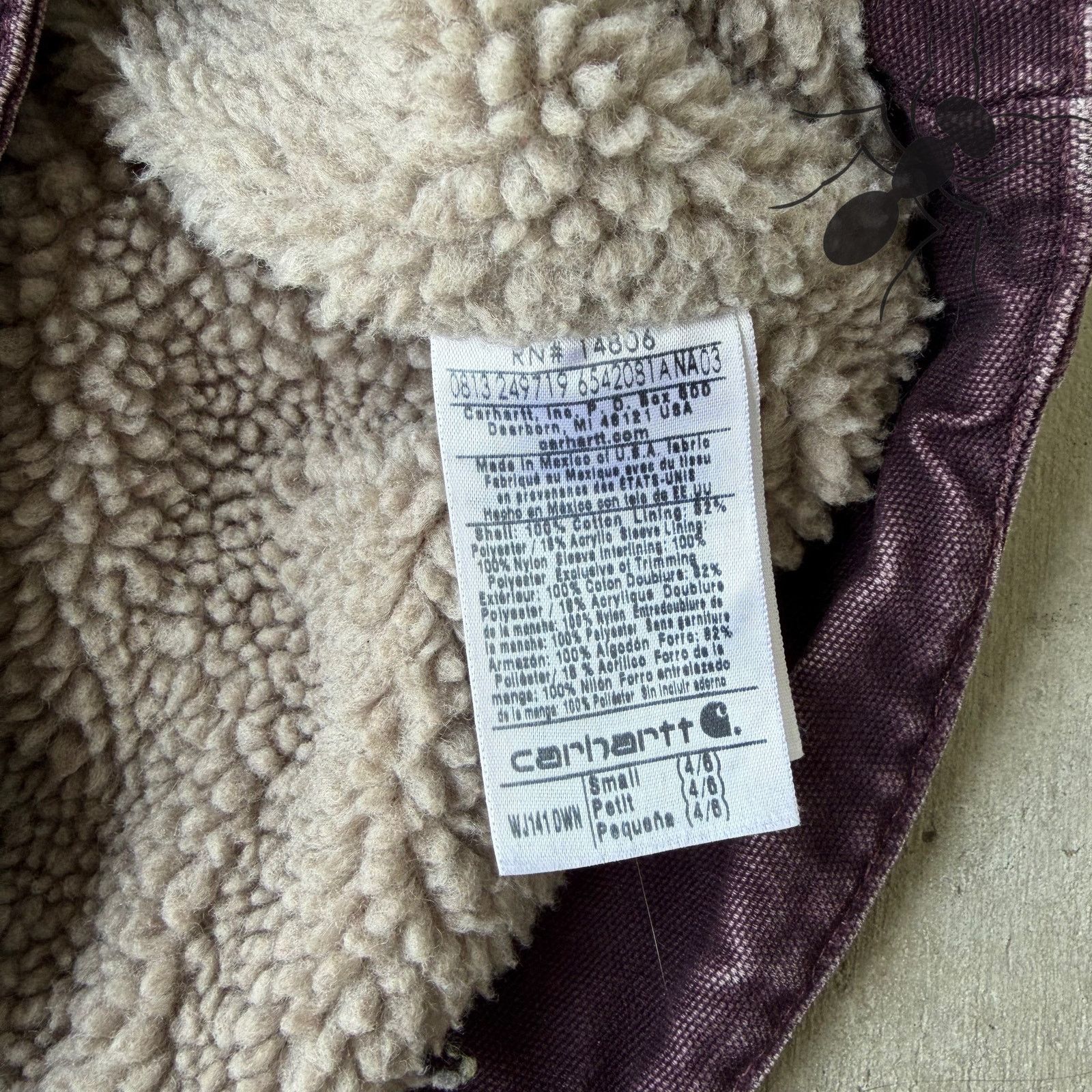 Carhartt × Vintage Carhartt WOMENS WJ141 DWN purple Sierra work wear jacket Size US S / EU 44-46 / 1 - 5 Thumbnail