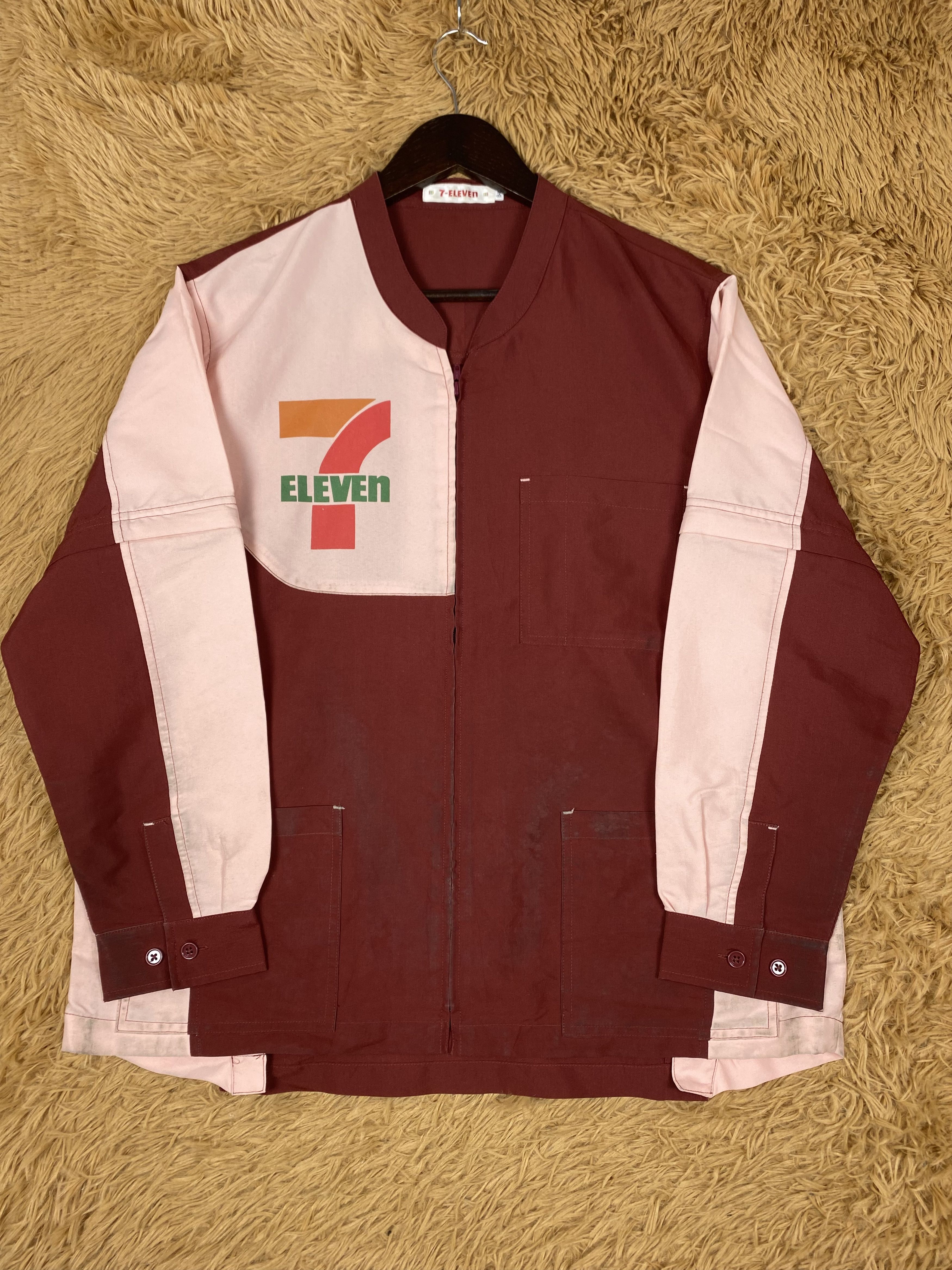 Japanese Brand Vintage 7 Eleven Zip Up Jacket DJ1067 Size US S / EU 44-46 / 1 - 4 Thumbnail
