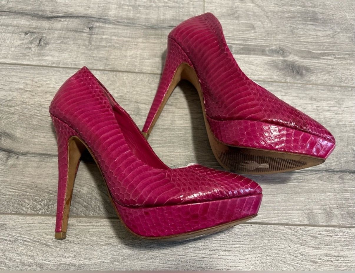 Other Alexia Magenta Platform High Heels Size US 8.5 / IT 38.5 - 4 Thumbnail