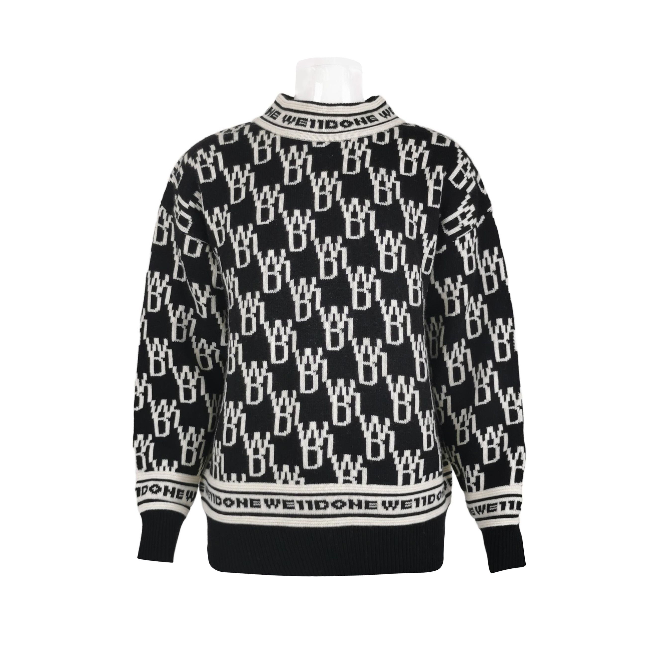 WE11DONE We11done All-over Logo Knit Sweater Size S Size US S / EU 44-46 / 1 - 1 Thumbnail