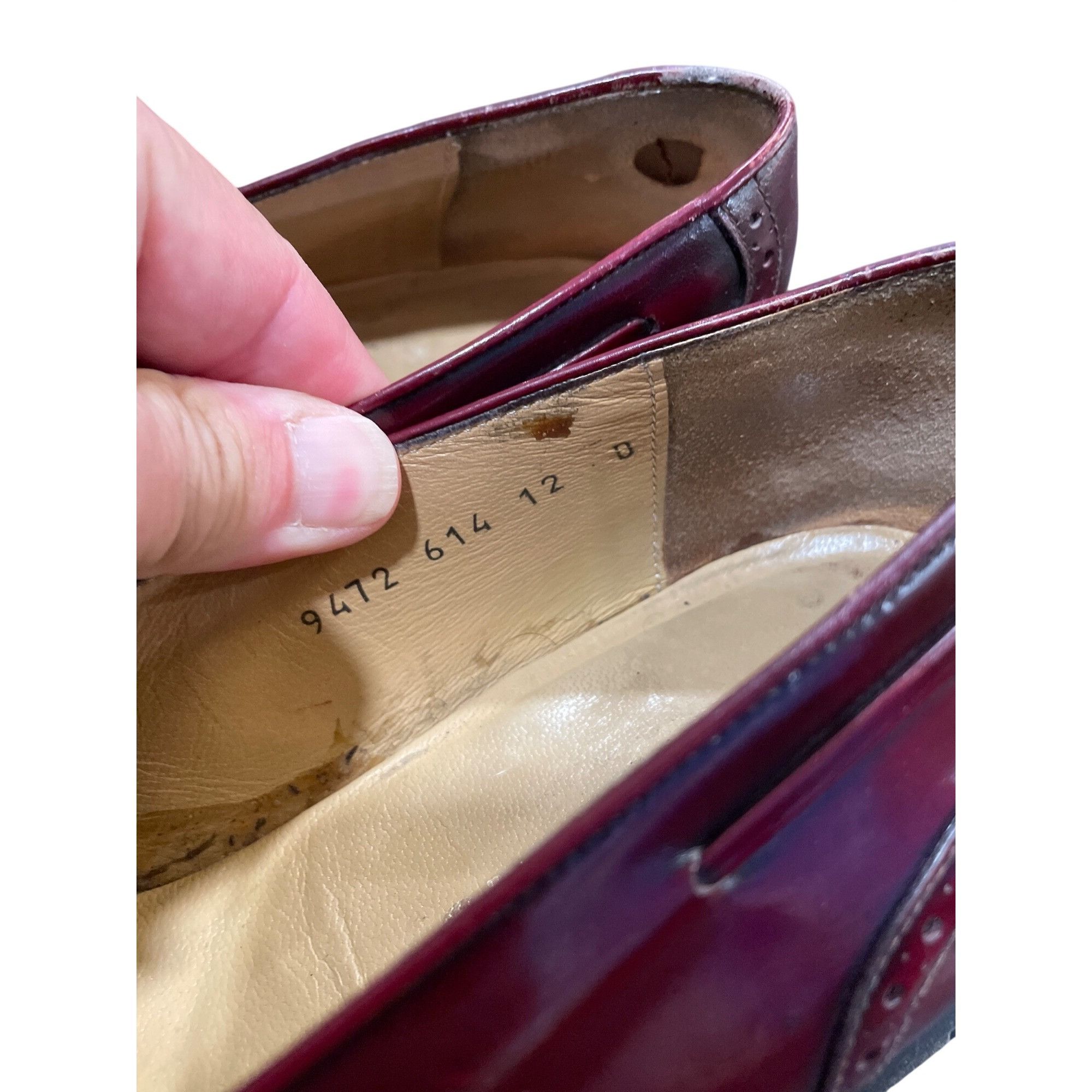 Salvatore Ferragamo Salvatore Ferragamo mens burgandy leather tassled oxford sho Size US 12 / EU 45 - 6 Thumbnail