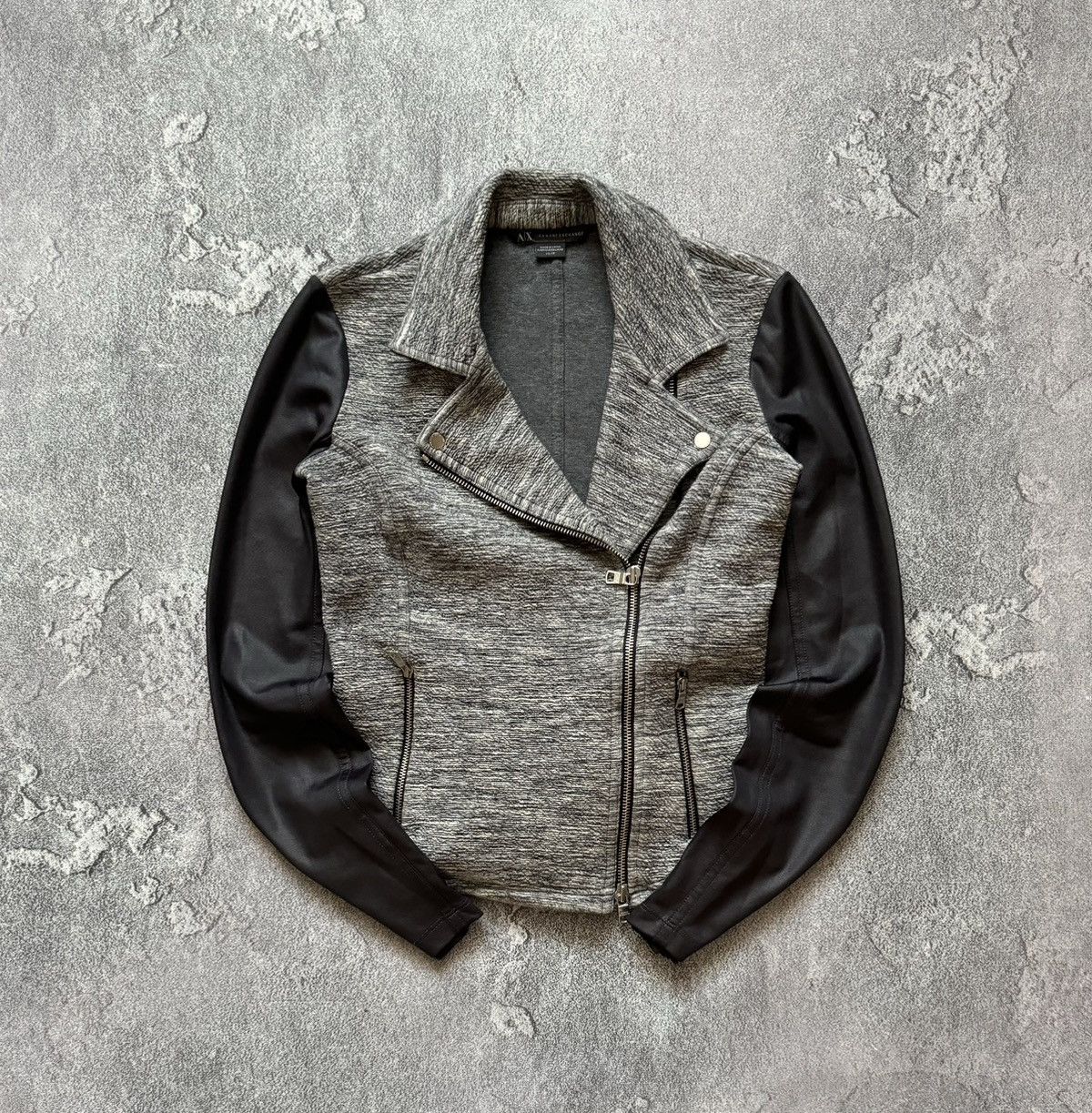 Armani Exchange × Emporio Armani × Giorgio Armani Armani exchange XS Wmns jacket style leather zip biker Size XS / US 0-2 / IT 36-38 - 1 Thumbnail