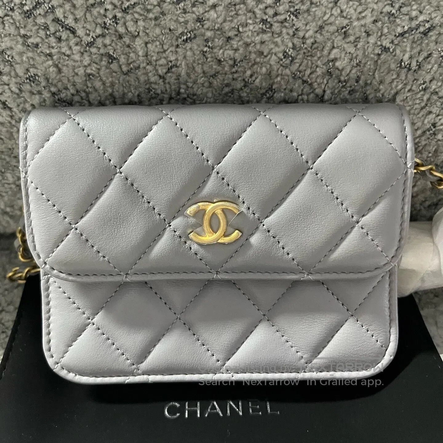 Chanel Chanel Chain buckle with diamond-patterned leather single- Size ONE SIZE - 2 Thumbnail