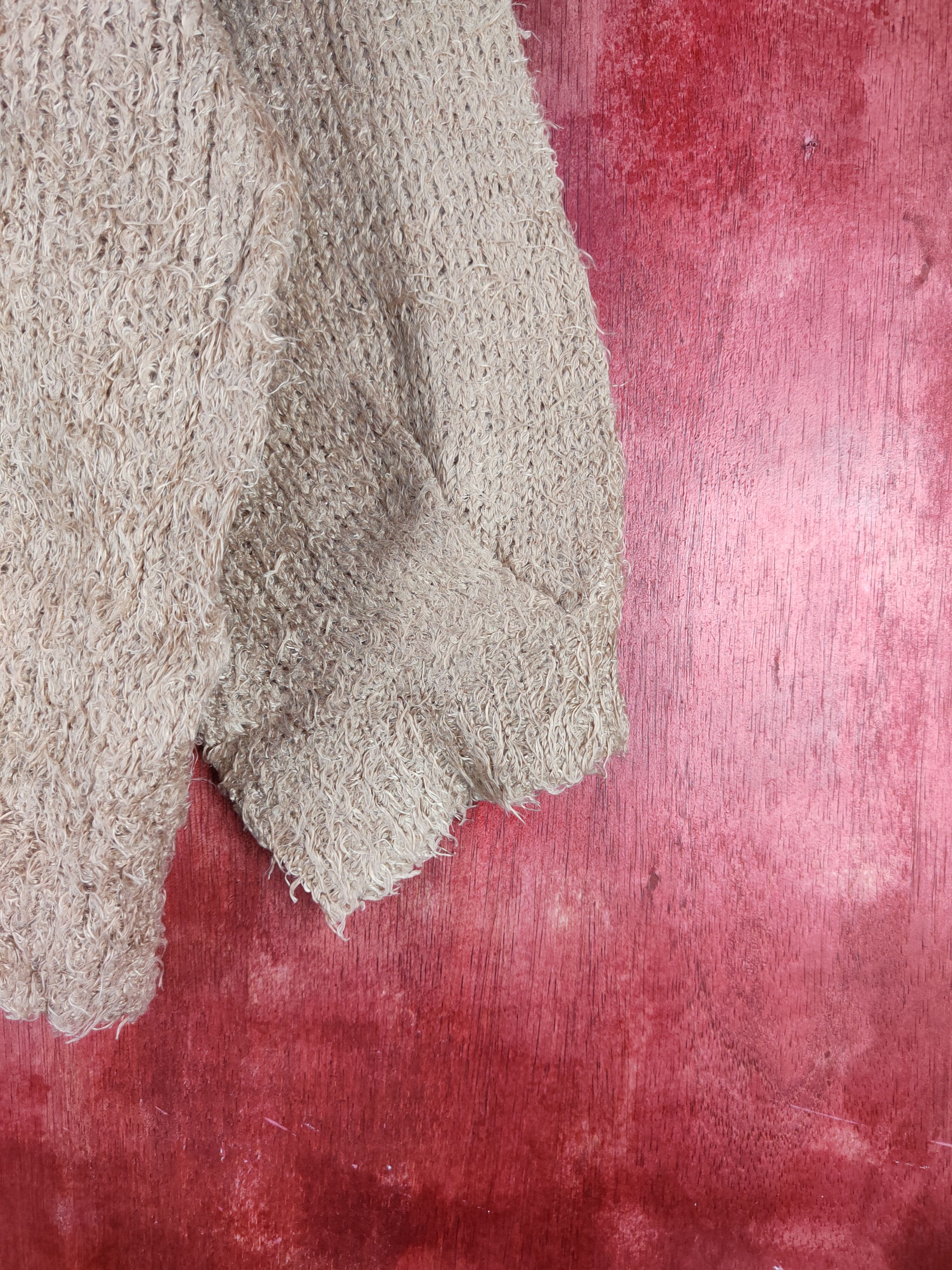 GU × Homespun Knitwear × Japanese Brand GU Brown Shag Shaggy Fur Mohair Knitwear #S1991 Size M / US 6-8 / IT 42-44 - 6 Thumbnail