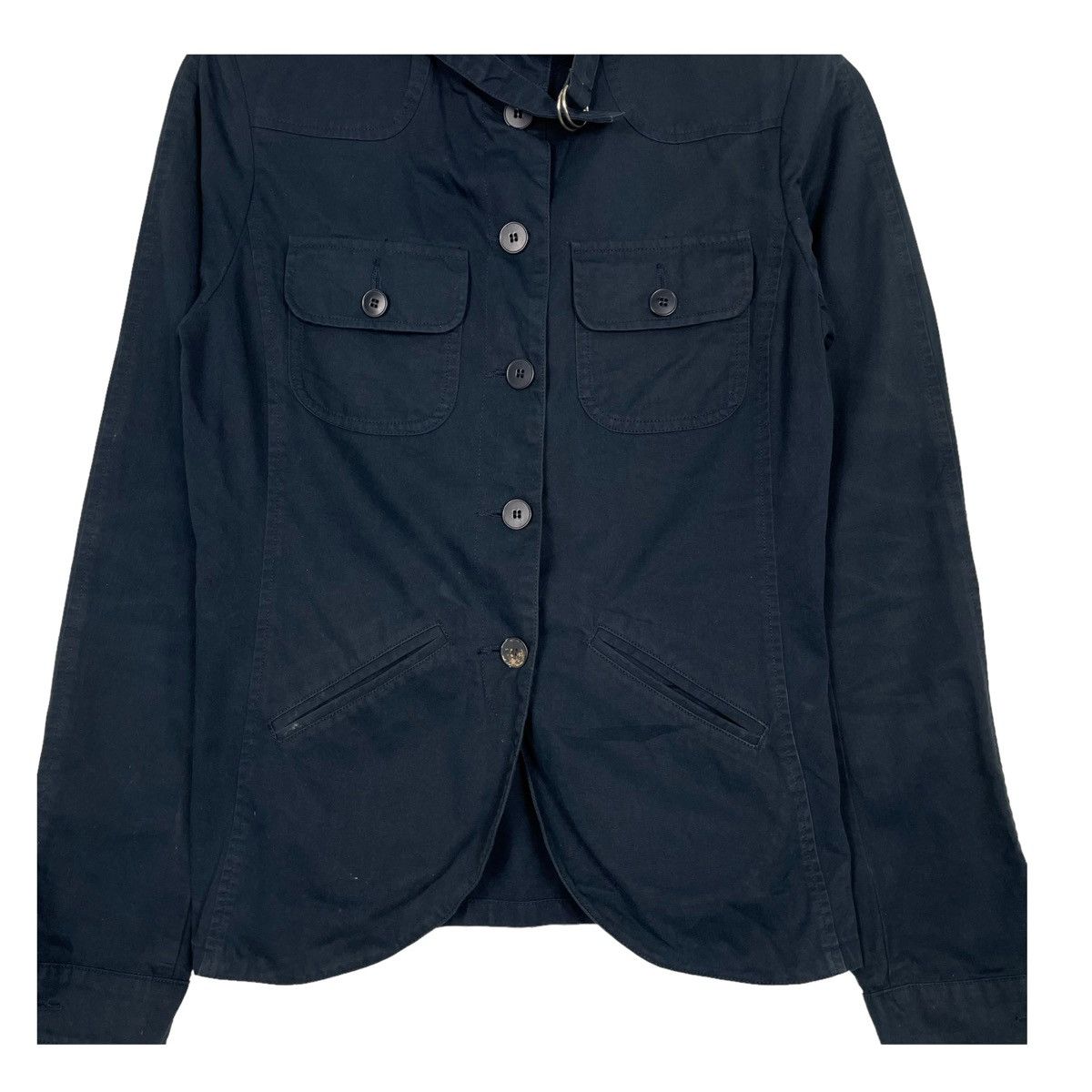 Designer × agnes b. 💥AGNES B NAVY BUTTON JACKET Size S / US 4 / IT 40 - 5 Thumbnail