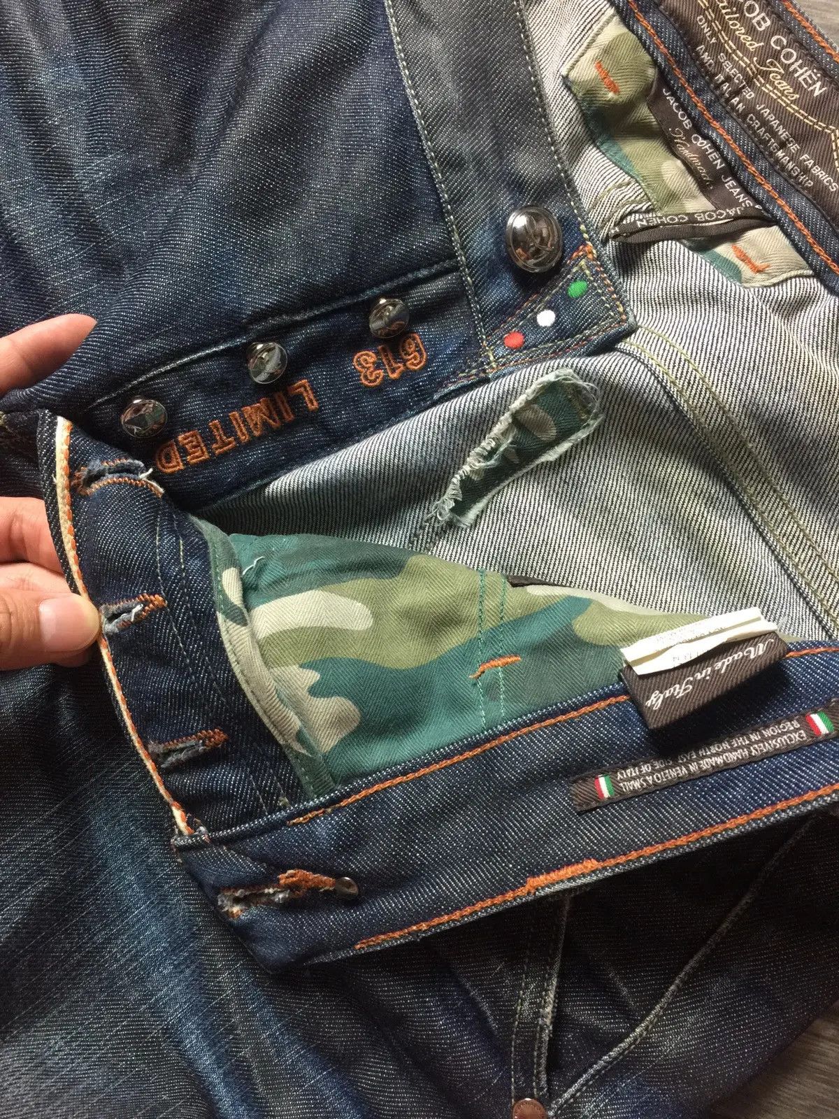Jacob Cohen 🔥LIMITED EDITION 011 of 024 Jacob cohen j613 selvedge jeans Size US 35 - 4 Thumbnail