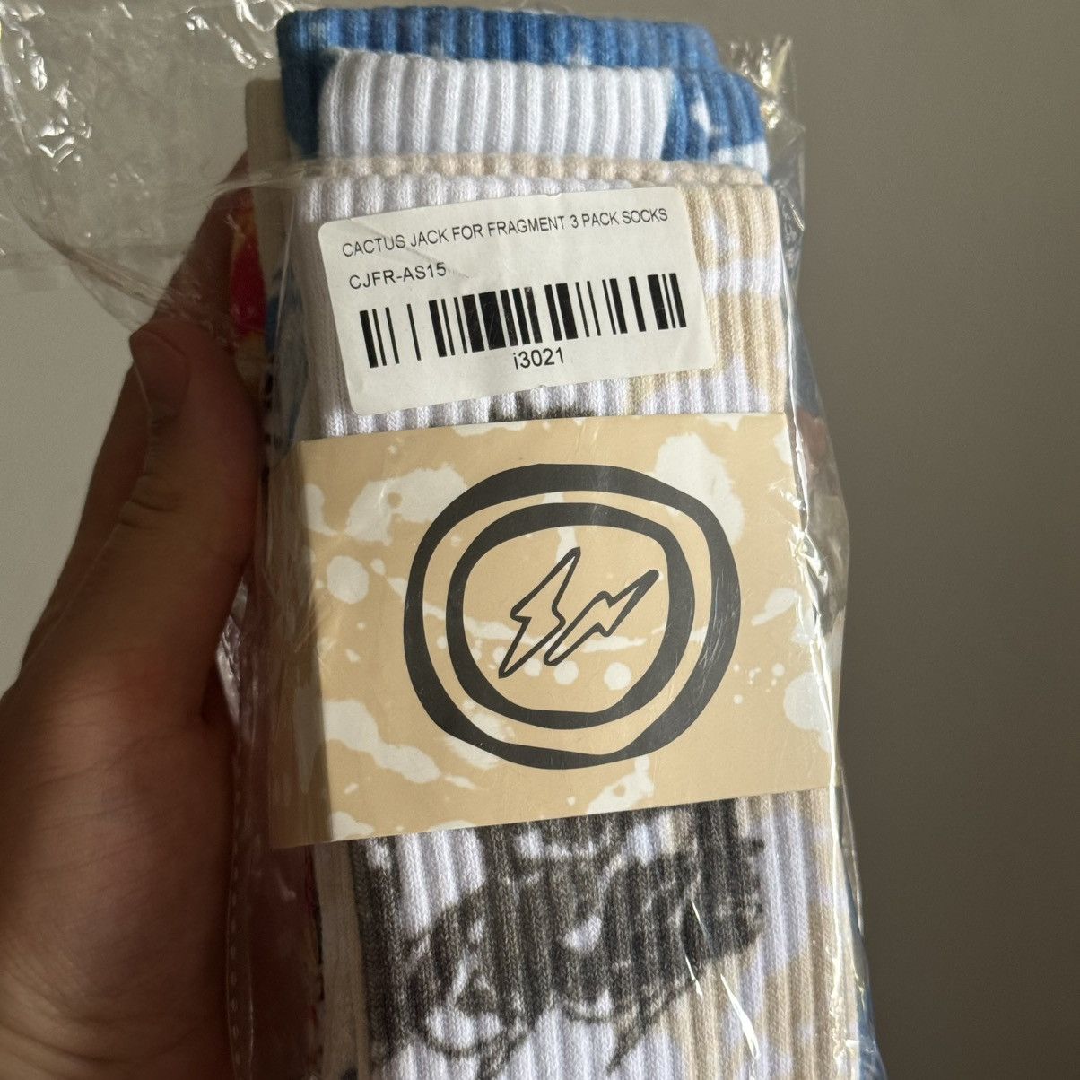 Travis Scott Travis Scott Cactus Jack for Fragment Design Socks (3 pack) Size ONE SIZE - 4 Thumbnail