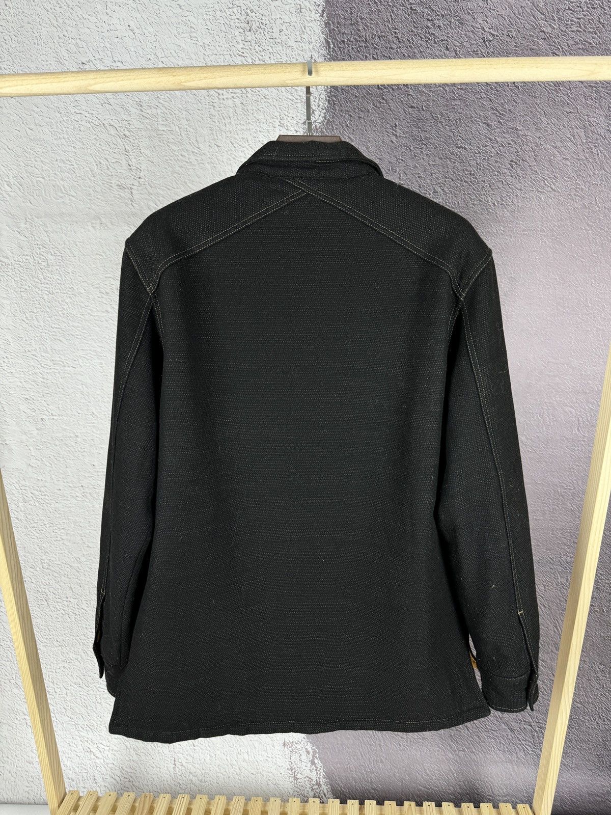 Armani Armani Jeans vintage wool hemp dark brown full zip jacket Size US XXL / EU 58 / 5 - 14 Thumbnail