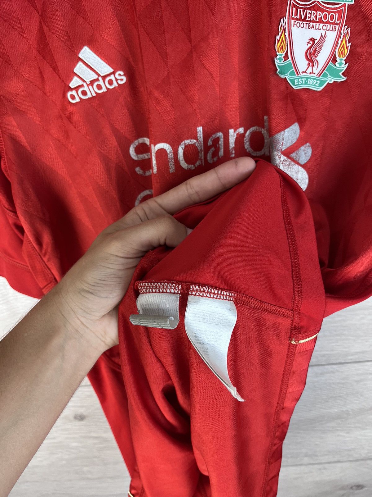 Adidas Vintage men soccer shirts Adidas FC Liverpool size L #7 SYM Size US L / EU 52-54 / 3 - 10 Thumbnail