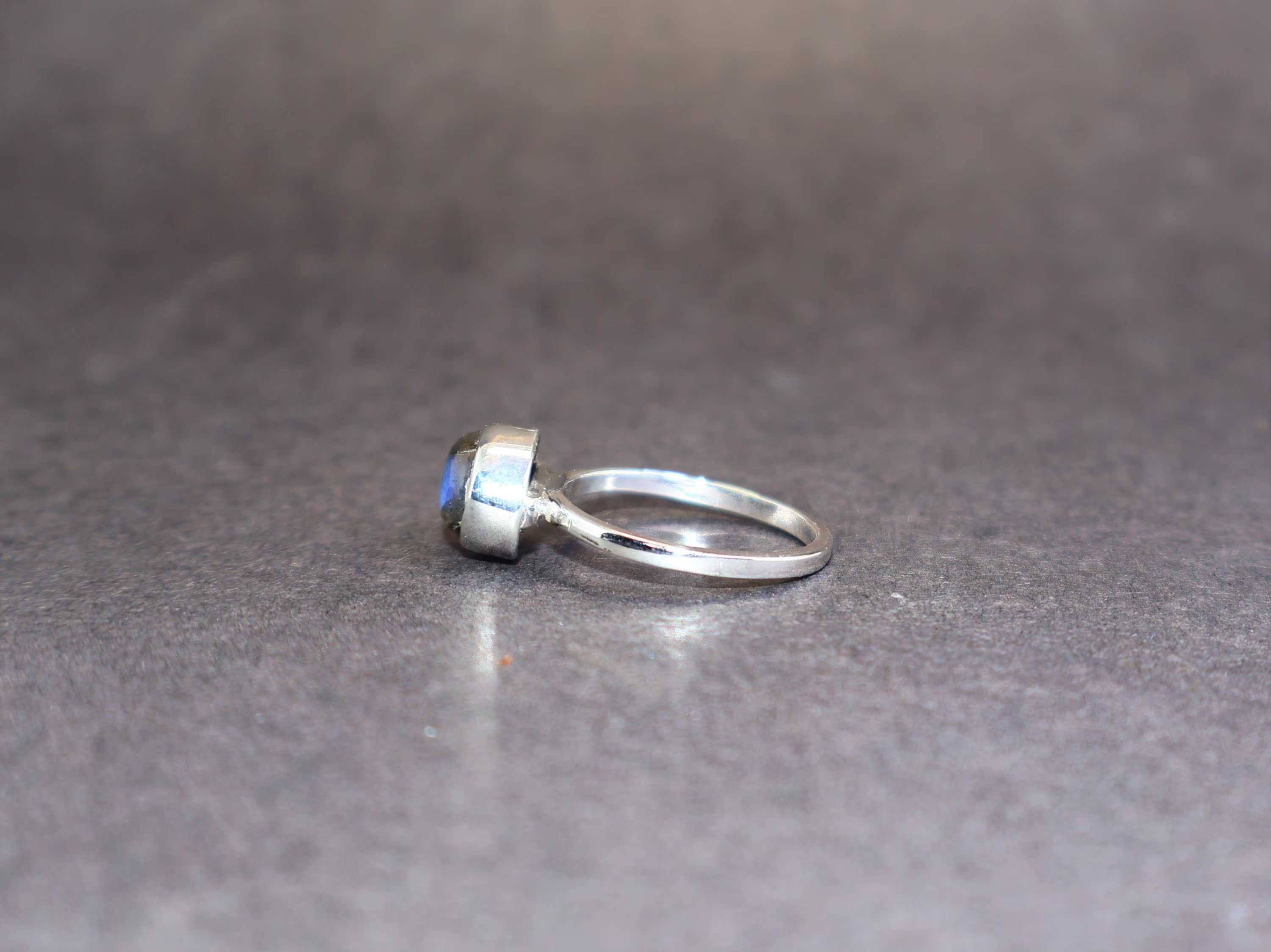 Handmade Labradorite Ring, 925 Sterling Silver Handmade Gemstone Ring Size ONE SIZE - 3 Thumbnail