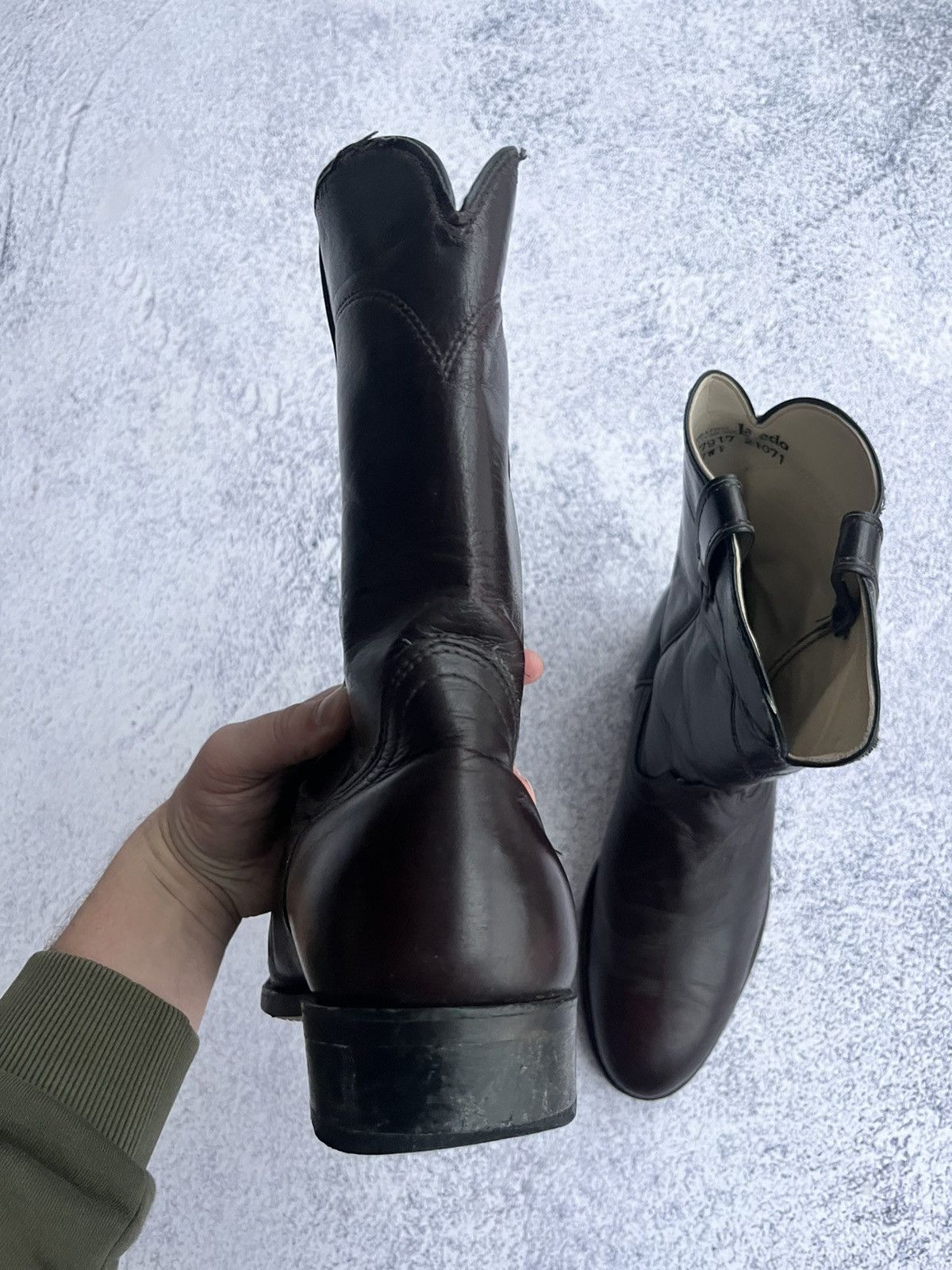 Cowboy Equipment Laredo burgundy mens cowboy leather boots western size 12 Size US 11 / EU 44 - 6 Thumbnail