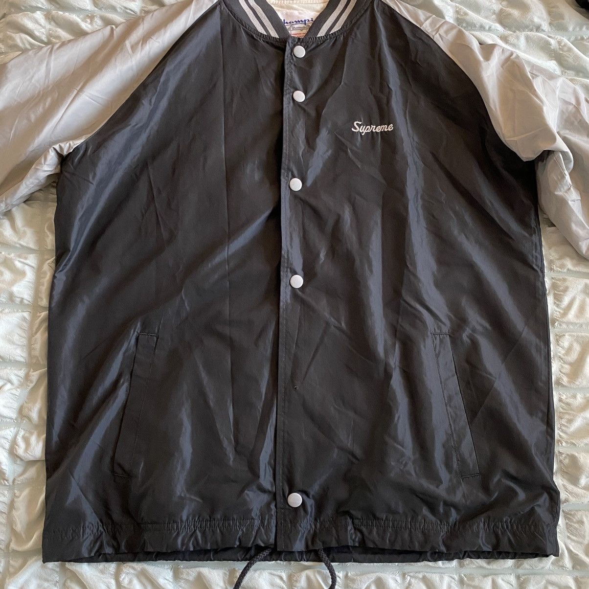 Champion × Supreme Supreme Champion Warm Up Coaches Jacket Black Grey 2011 Size US M / EU 48-50 / 2 - 6 Thumbnail