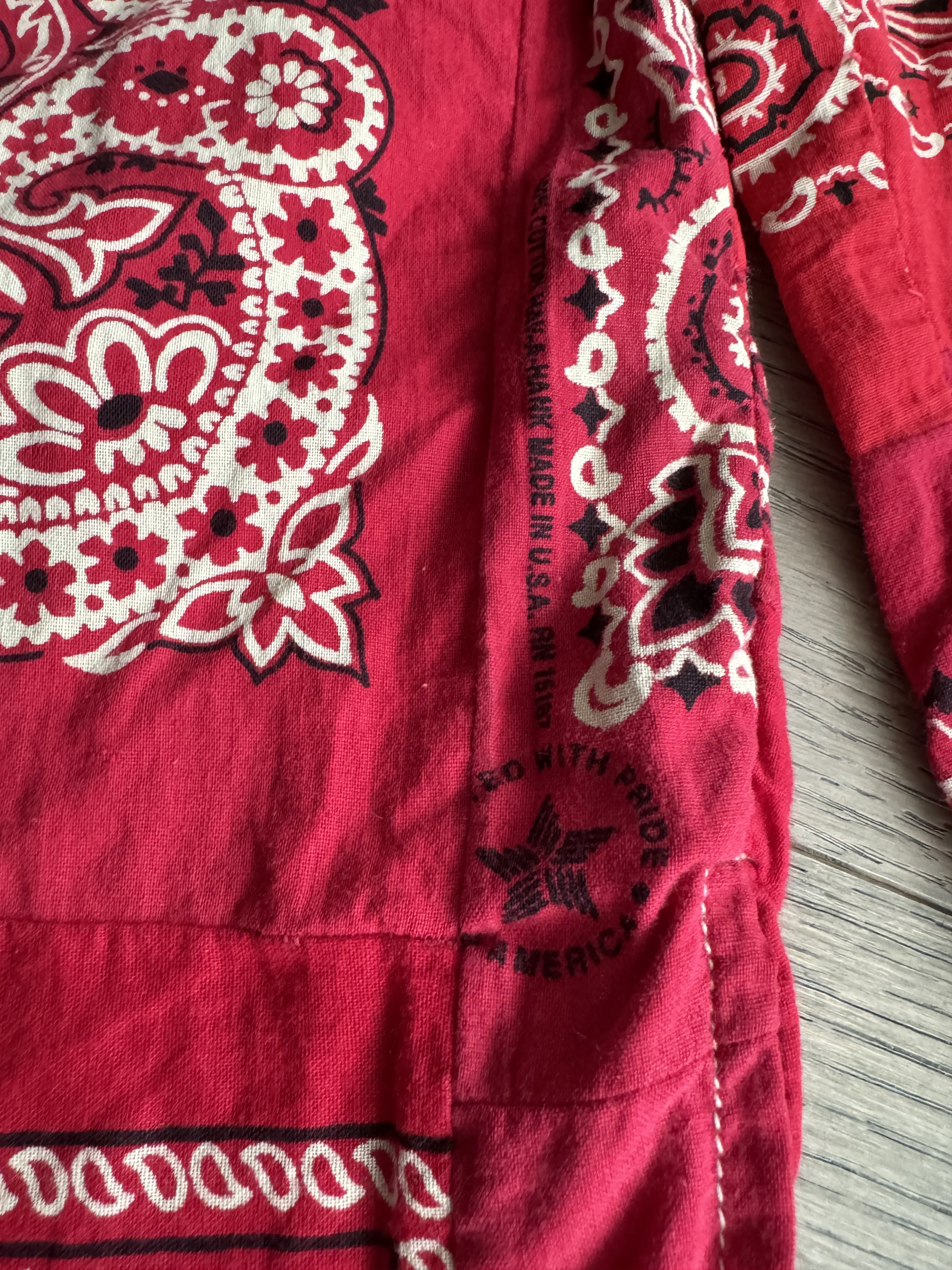 Visvim VISVIM ICT KERCHIEF TUNIC SHIRT RED BANDANA Size US S / EU 44-46 / 1 - 2 Thumbnail