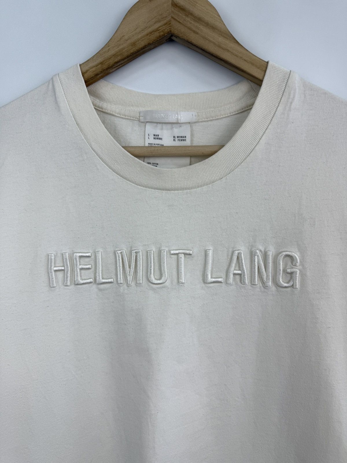 Helmut Lang 🇺🇸 Y2K Helmut Lang T-Shirt Rare Retro Hype Size US L / EU 52-54 / 3 - 6 Thumbnail