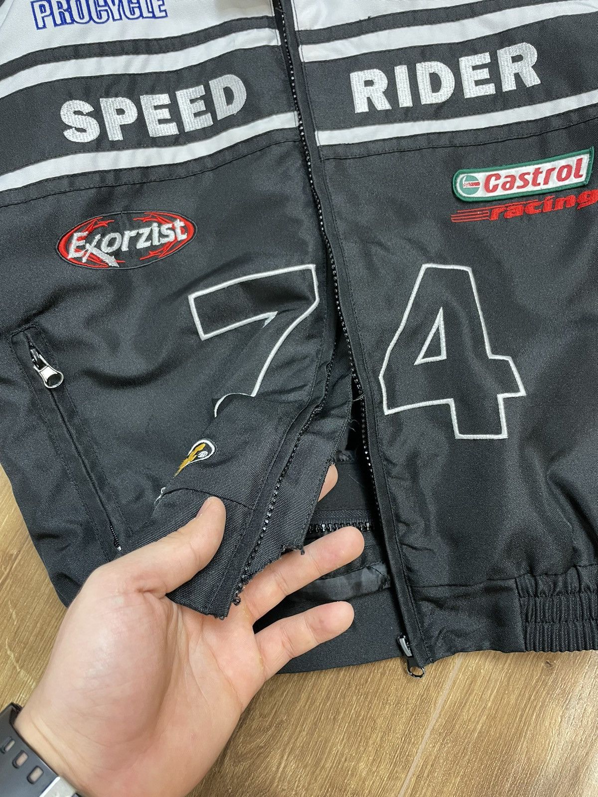 Vintage Vintage Y2K 74 Speed Rider Bridgestone Racing Jacket Bomber Size US XS / EU 42 / 0 - 14 Thumbnail