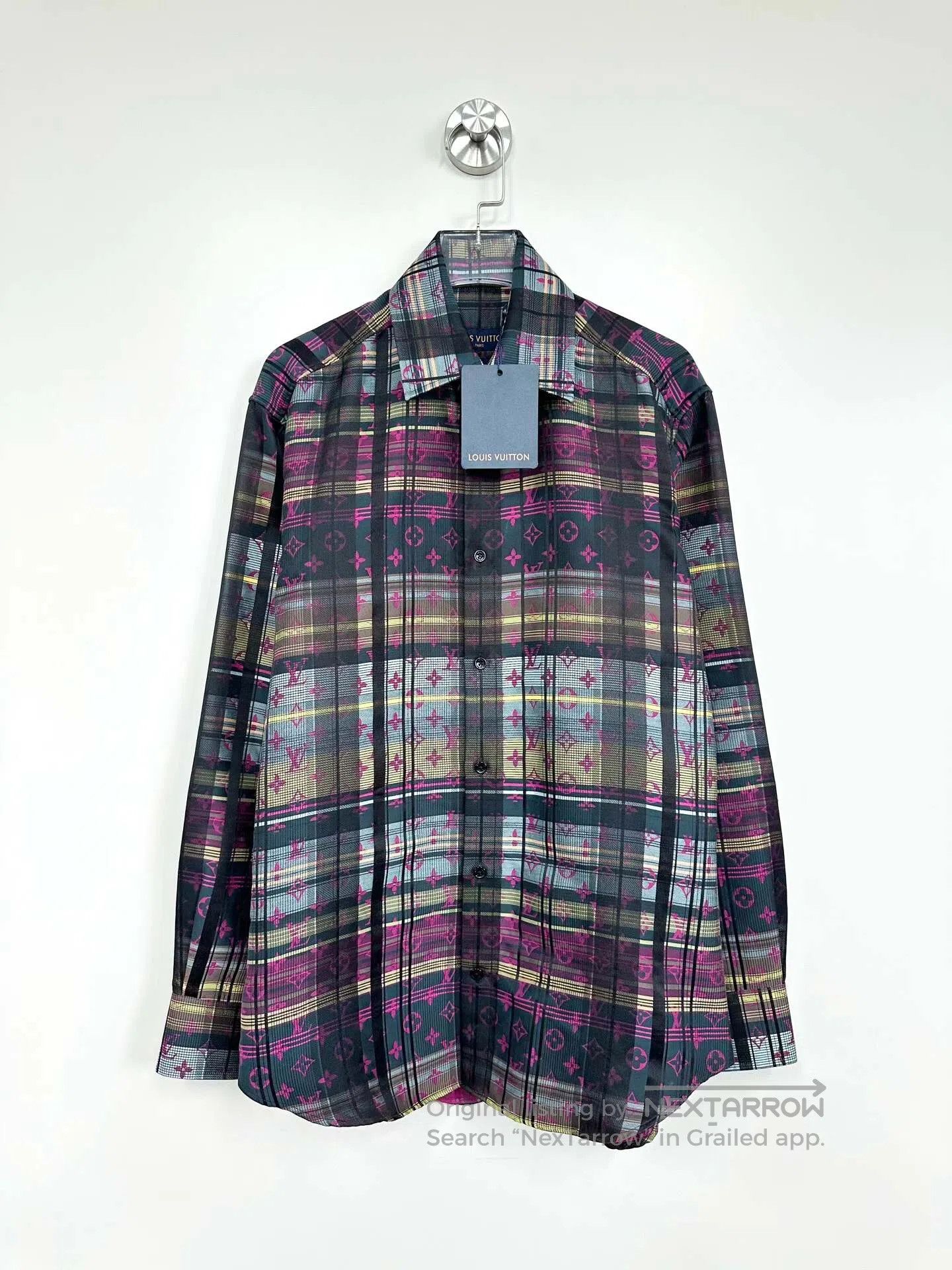 Louis Vuitton Louis Vuitton Neon Plaid Full Print Shirt| Size US XS / EU 42 / 0 - 1 Thumbnail