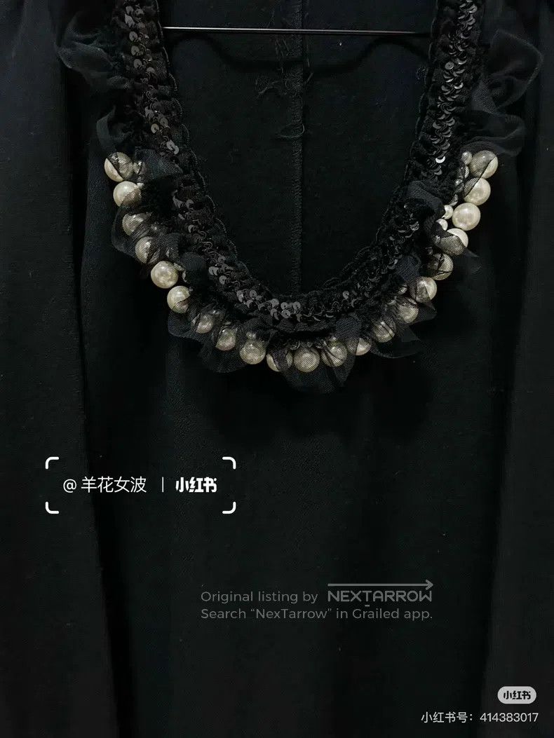 Comme des Garcons Comme Des Garcons Black Tweed Long Sleeve Top Size M / US 6-8 / IT 42-44 - 3 Thumbnail