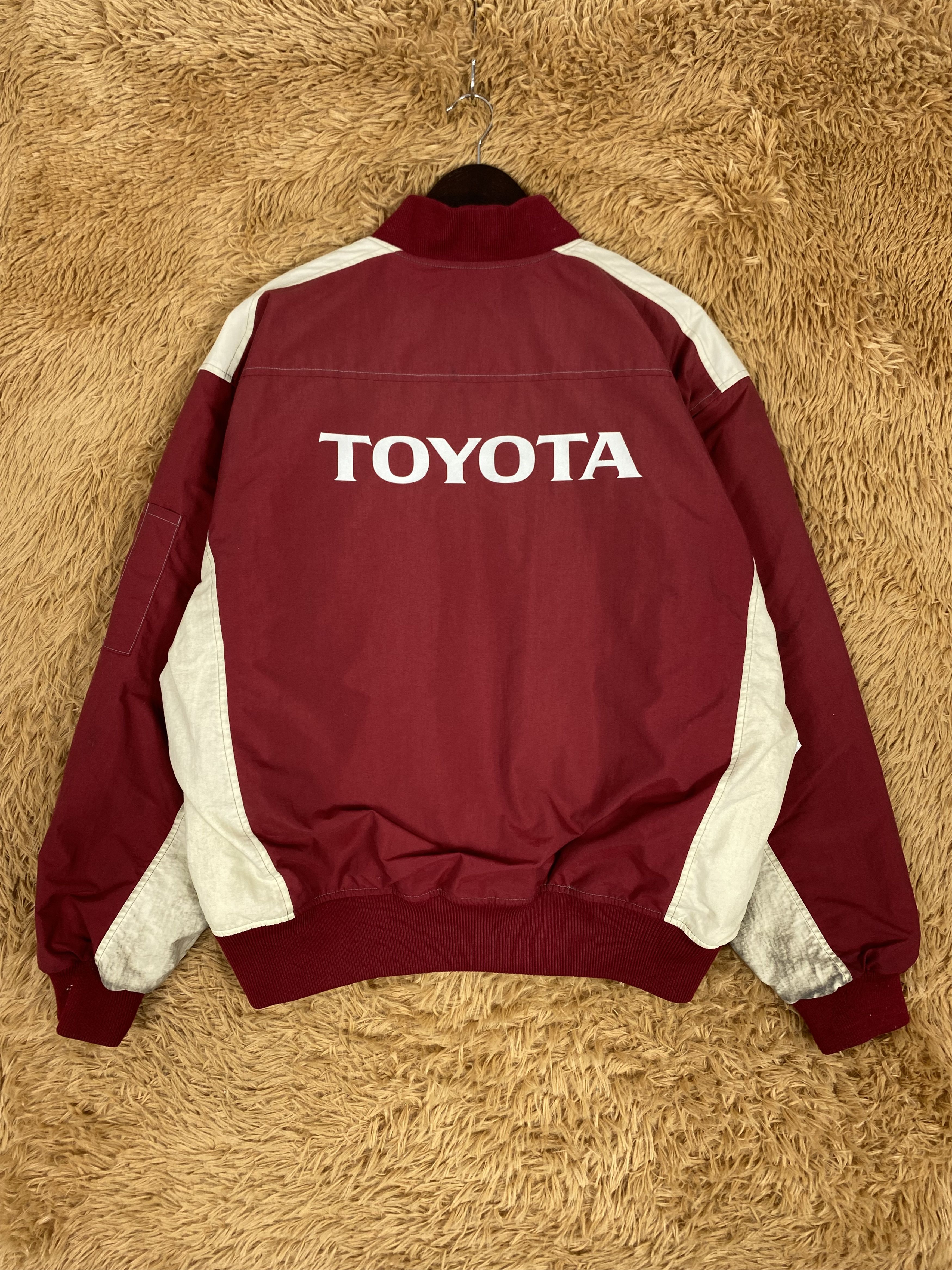Japanese Brand Vintage Toyota Tecno Workers Bombers Jacket PJ2521 Size US L / EU 52-54 / 3 - 1 Thumbnail
