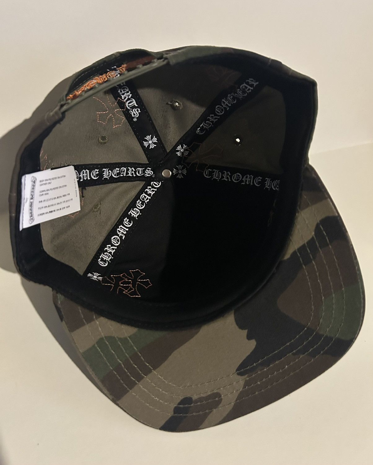 Chrome Hearts Chrome Hearts Camo CH Cemetery Cross Patch Baseball Hat Size ONE SIZE - 7 Thumbnail