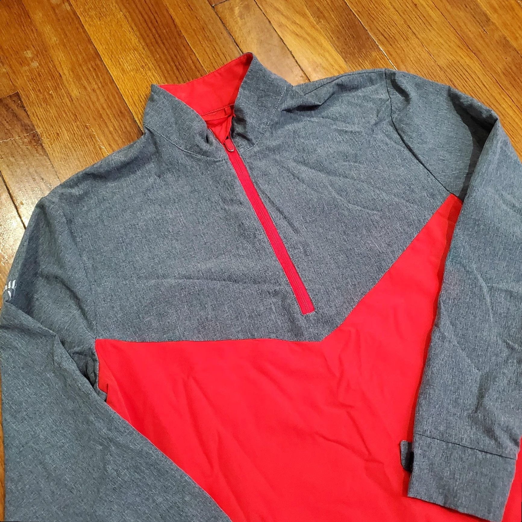 Callaway Callaway Weather Series Jacket Mens M Red Gray 1/4 Zip Windbreaker Golf Softshell Closeout? Size US M / EU 48-50 / 2 - 3 Thumbnail