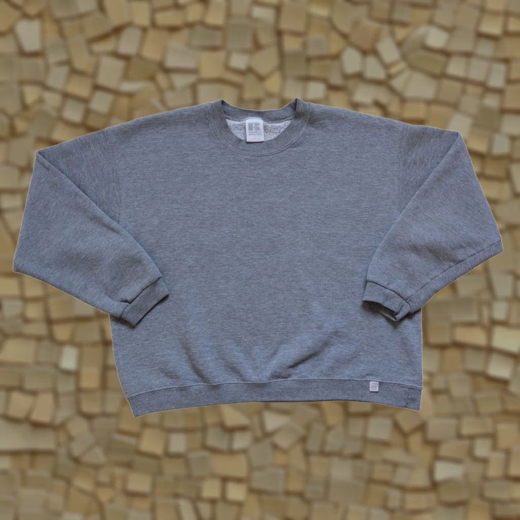 Russell Athletic VINTAGE Russell Athletic Crewneck Sweatshirt Gray L Men Sweatshirt Retro 90s Core Active Blank Size US L / EU 52-54 / 3 - 1 Thumbnail