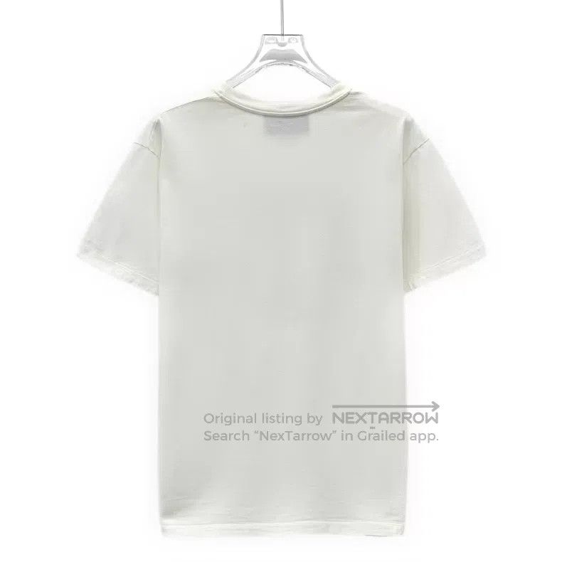 Gucci Gucci White logo letter sequin design cotton round-neck sh Size XXS / US 00 / IT 34 - 2 Thumbnail