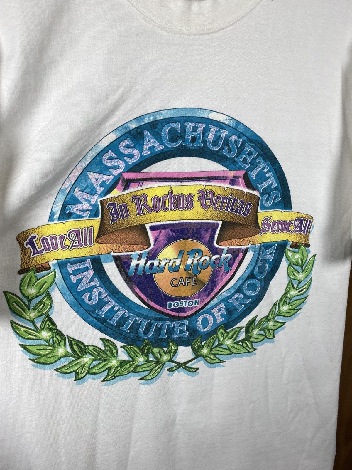 Hard Rock Cafe ☕️Vintage 90s T-Shirt Hard Rock Cafe Boston Made In U.S.A.☕️ Size US L / EU 52-54 / 3 - 2 Thumbnail