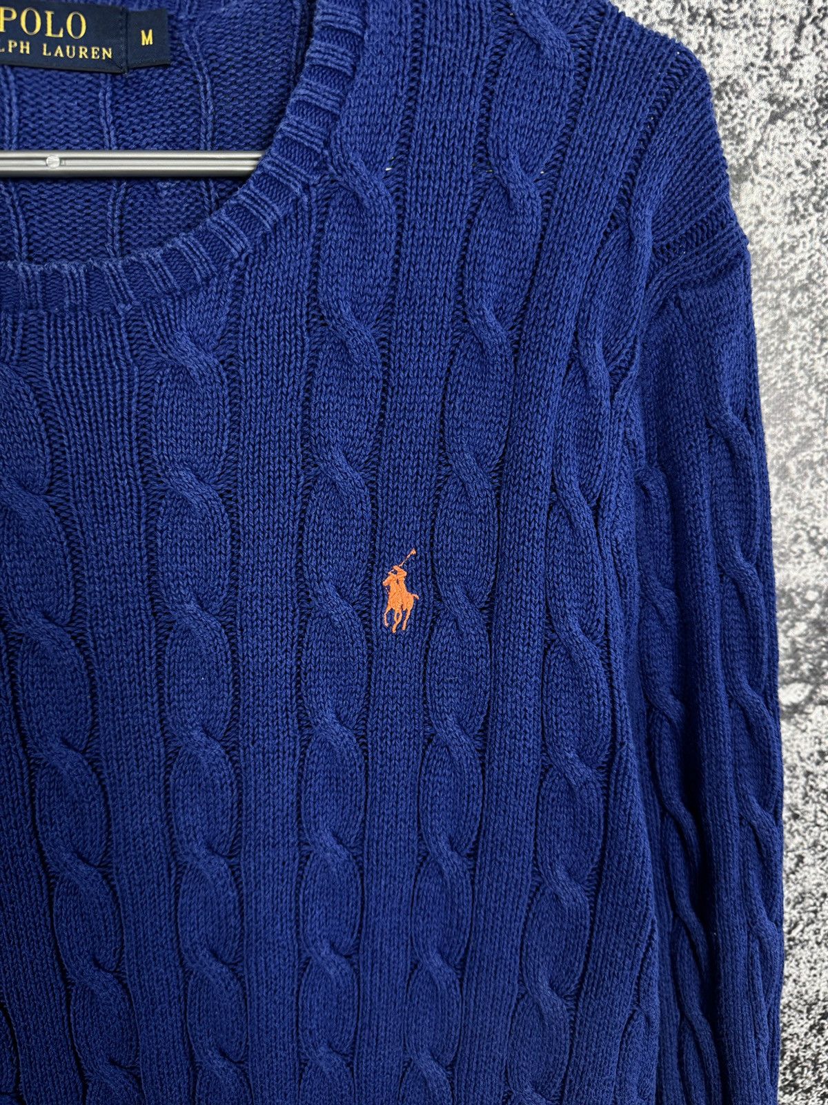 Polo Ralph Lauren Polo Ralph Lauren Cable Knit Sweater Pullover Blue Size M Size US M / EU 48-50 / 2 - 6 Thumbnail
