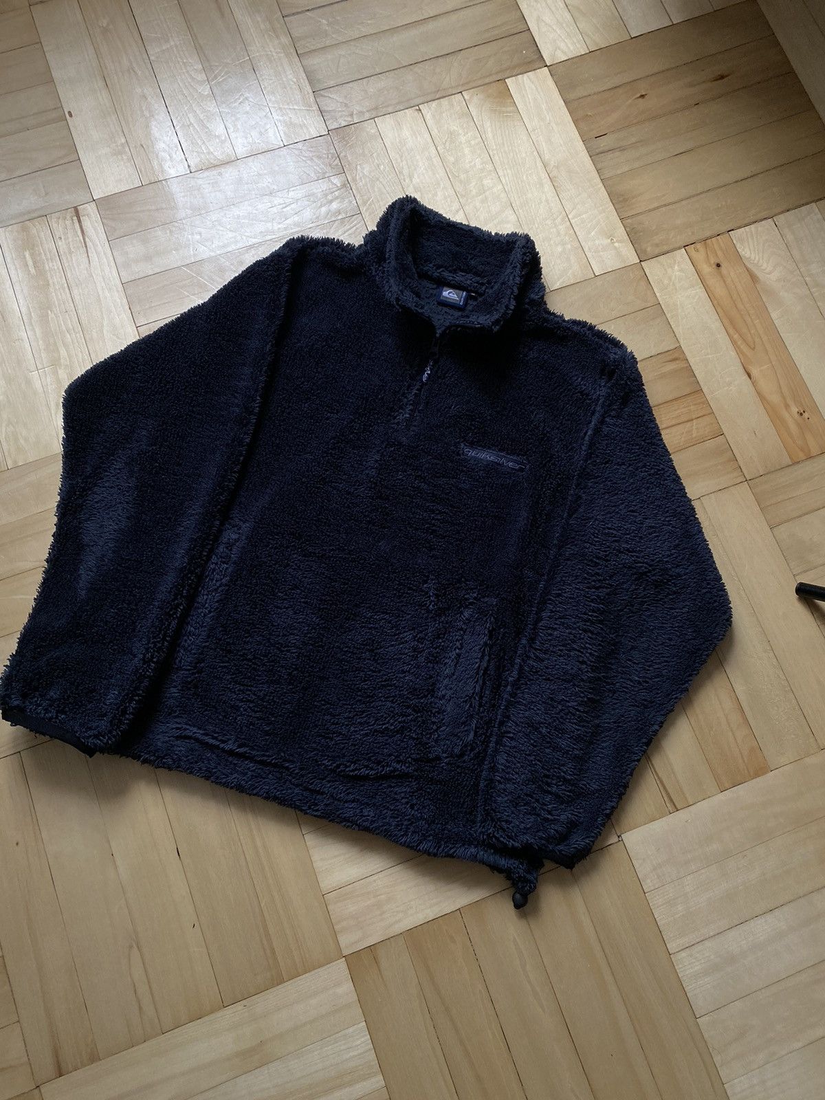 Quiksilver Quiksilver Vintage Rare Big Logo Teddy Surf Pocket Fleece Size US M / EU 48-50 / 2 - 9 Thumbnail