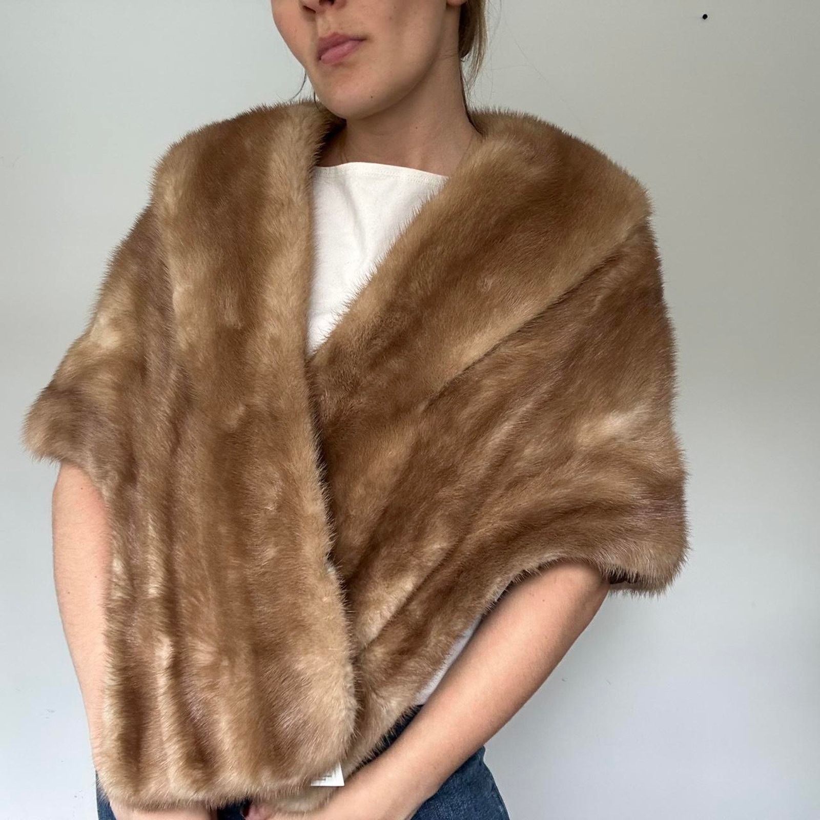 Other Vintage Mink Fur Cape/ Capelet (One Size) Size S / US 4 / IT 40 - 2 Thumbnail