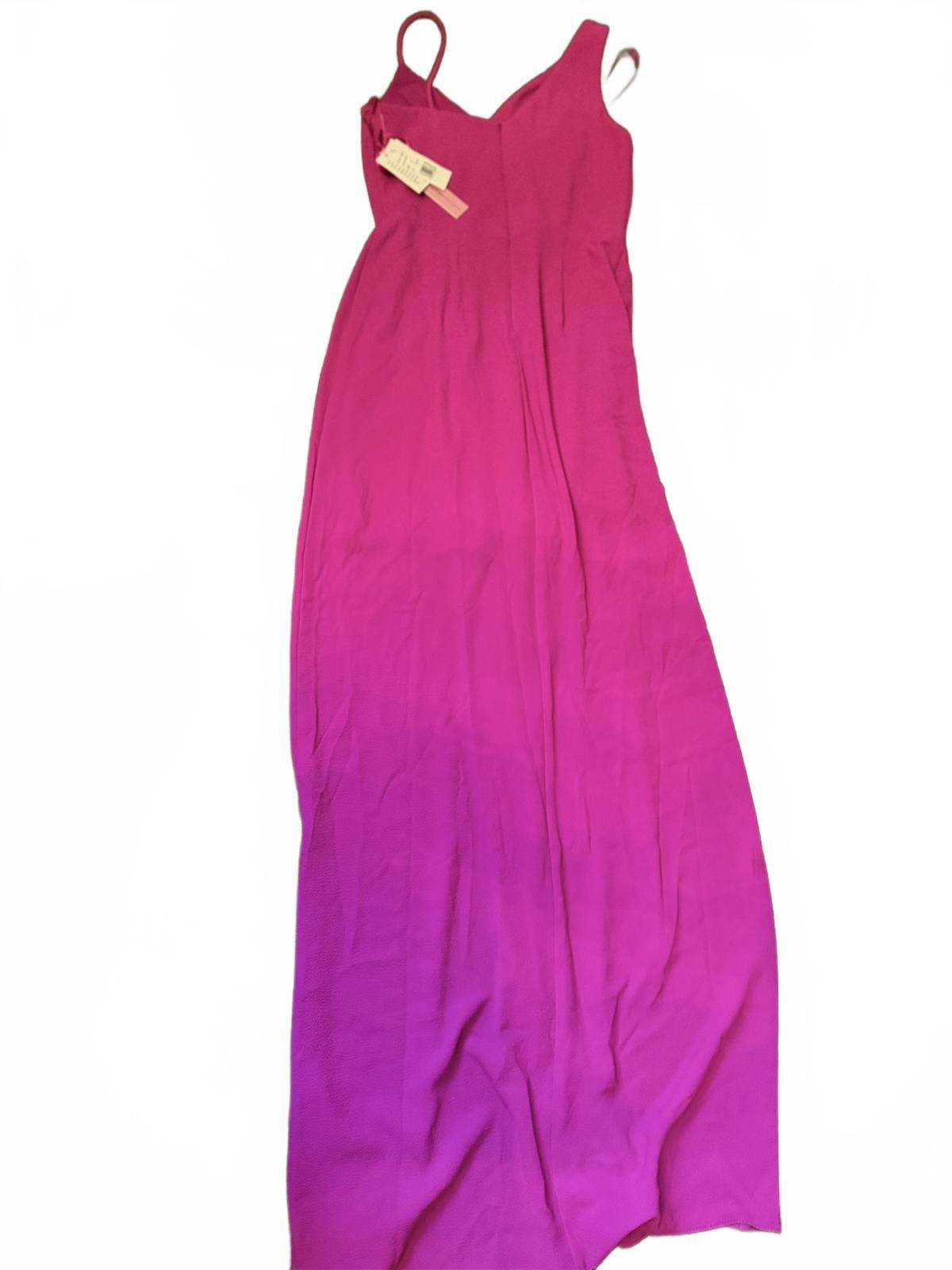 Aquascutum AQUA One Shoulder Ruffled Dress - Orchid, Size 4 Size S / US 4 / IT 40 - 4 Thumbnail