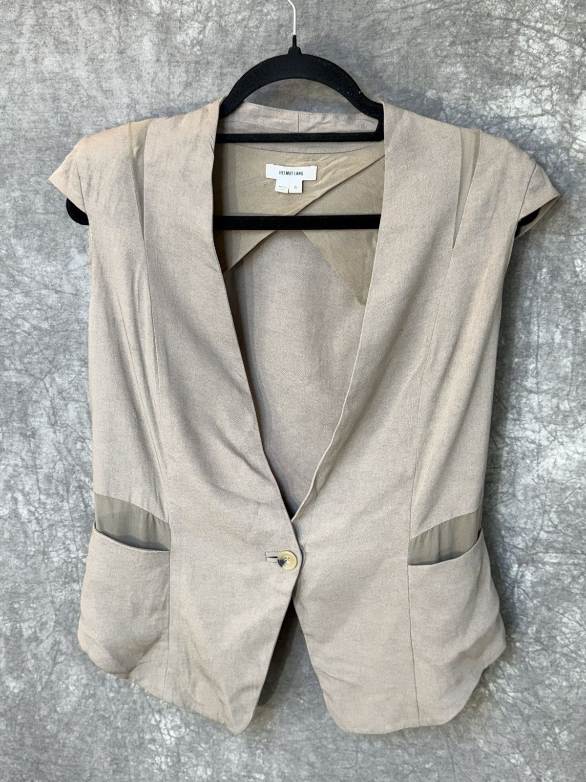Helmut Lang × Vintage Helmut Lang Classic Woman’s Vest Made In USA Size S / US 4 / IT 40 - 1 Thumbnail