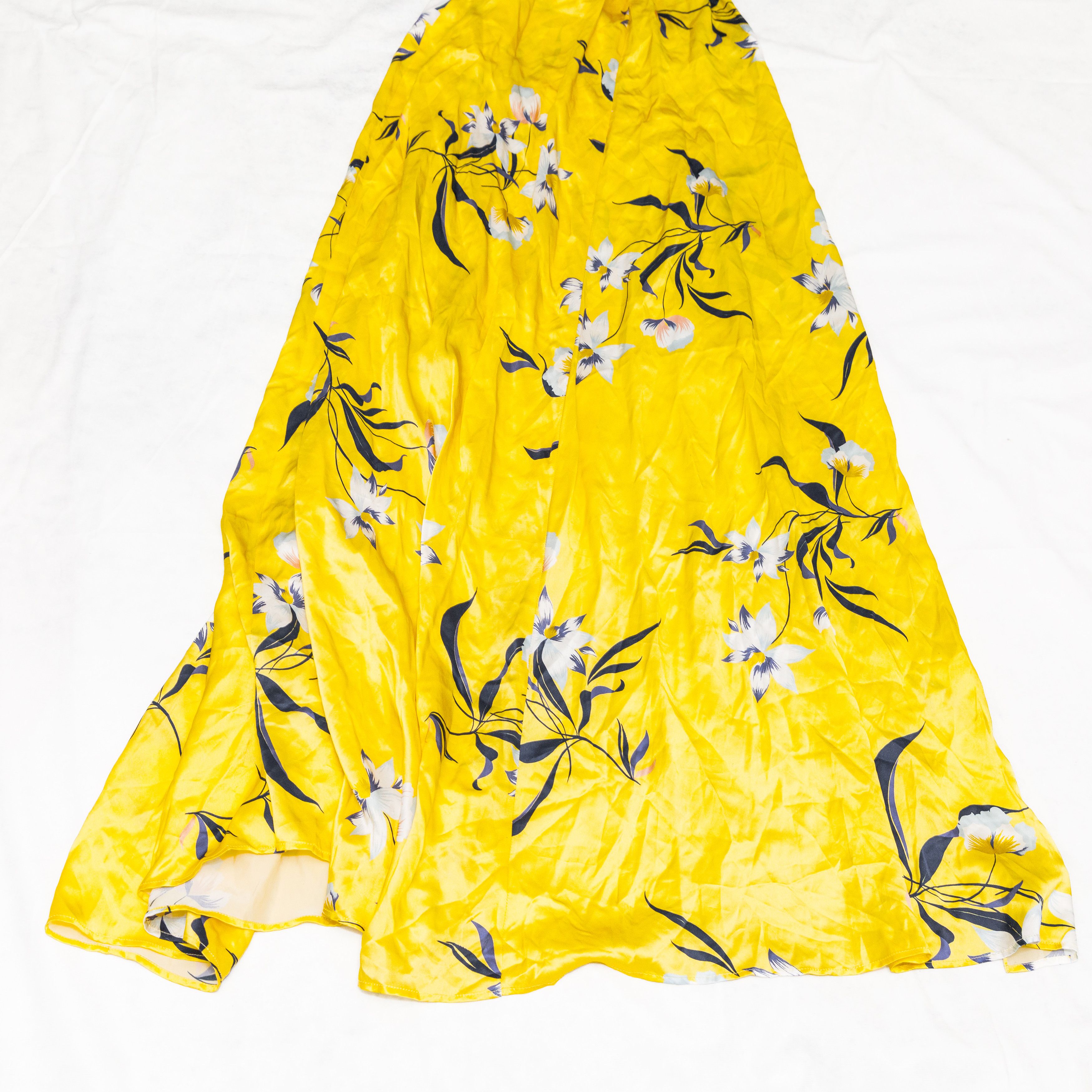 Amanda Uprichard Amanda Uprichard McCanna Yellow Floral Gown 100% Silk Small Size S / US 4 / IT 40 - 14 Thumbnail