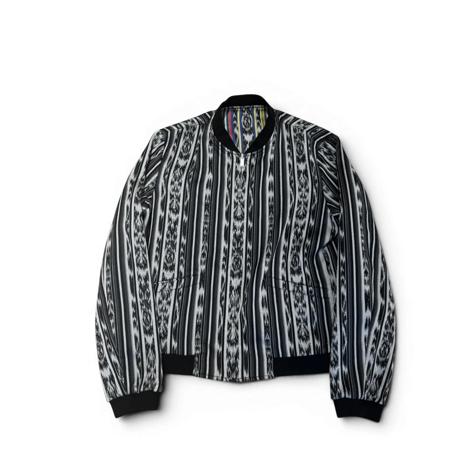 Saint Laurent Paris SS18 Reversible Ikat Teddy Jacket Size US L / EU 52-54 / 3 - 1 Thumbnail