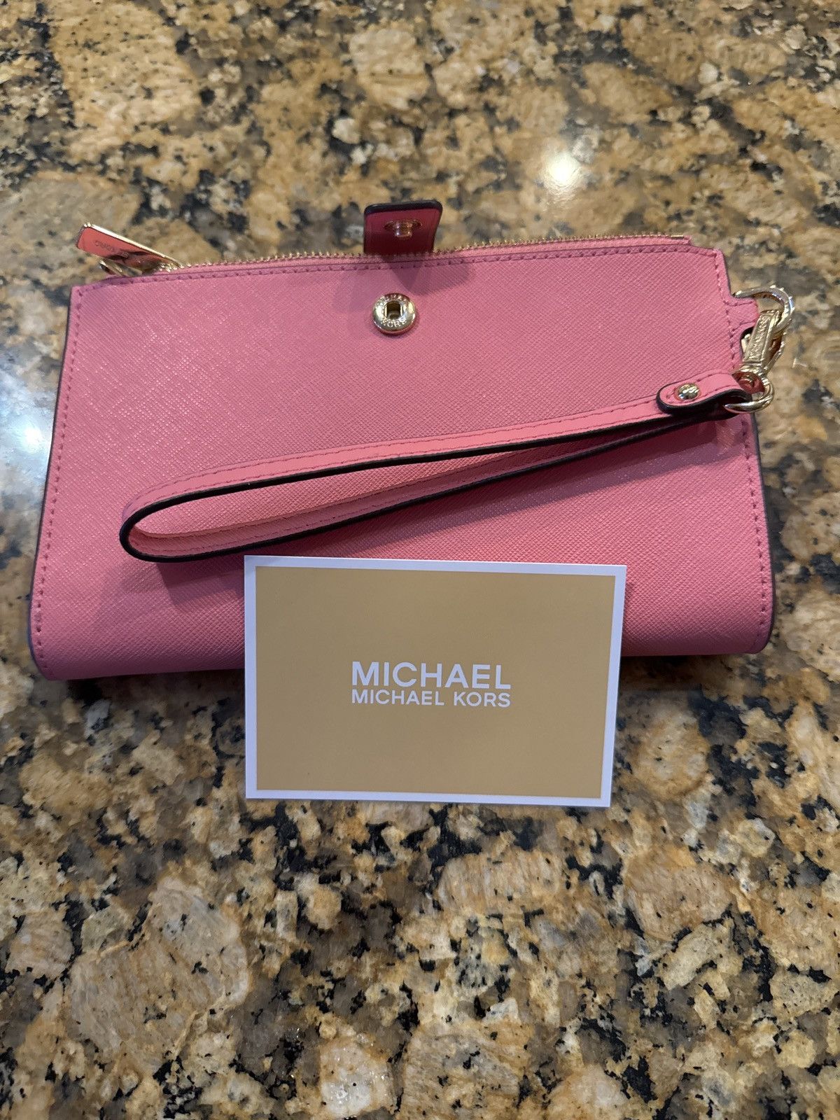 Michael Kors Michael Kors Primrose Pink Wristlet Phone Wallet Size ONE SIZE - 6 Thumbnail