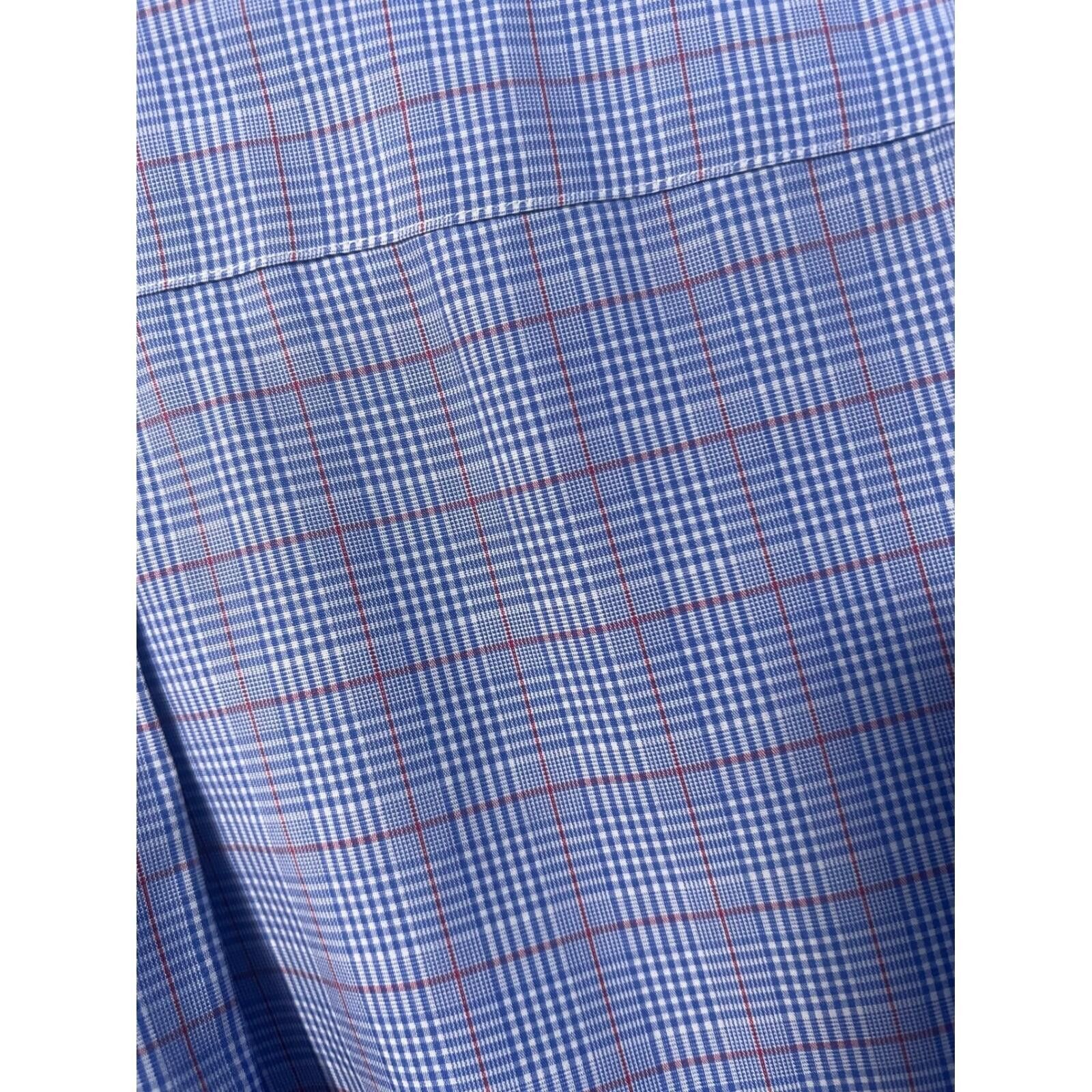 Brooks Brothers Brooks Brothers Shirt Mens 16 5/7 Blue Plaid Non-Iron 346 Size 38R - 5 Thumbnail