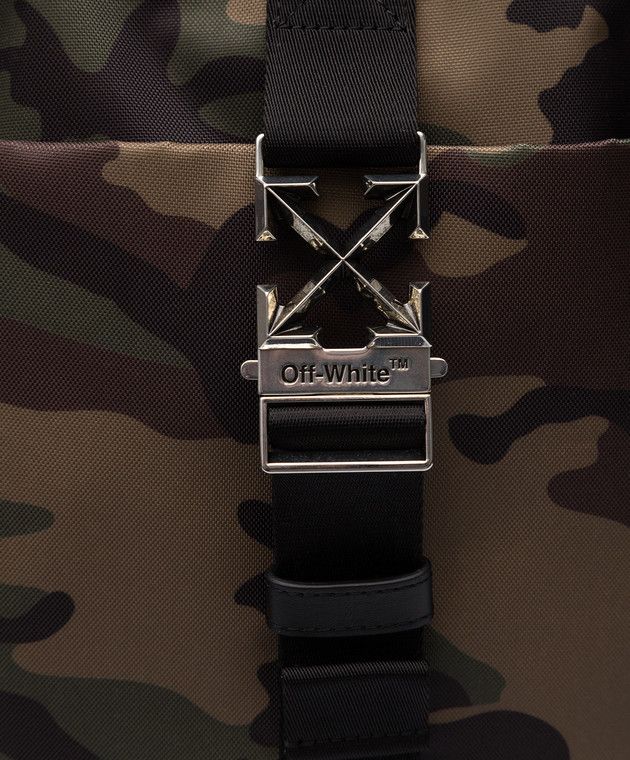 Off-White o1y0225 Size OS / Logo Travel Bag in Military Green Size ONE SIZE - 4 Thumbnail