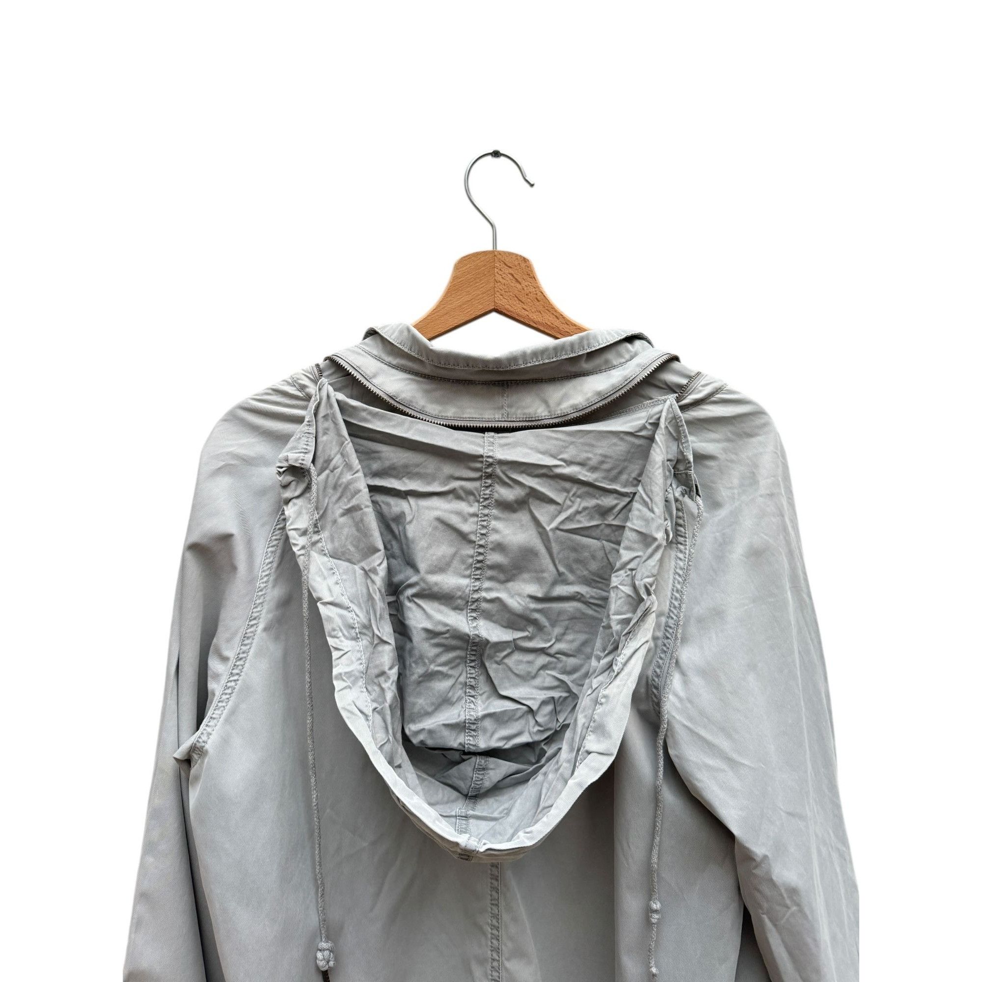 Maison Margiela SS 2009 Grey Cotton Nylon Parka Size M / US 6-8 / IT 42-44 - 4 Thumbnail