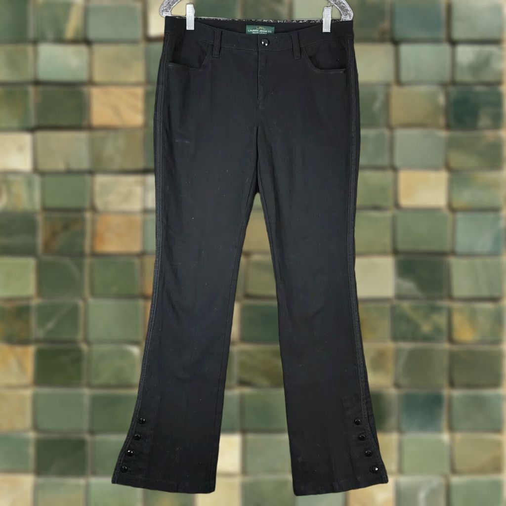 Ralph Lauren LAUREN RALPH LAUREN Bootcut Jeans Womens Size 8 Black Regular Size 30" / US 8 / IT 44 - 1 Thumbnail