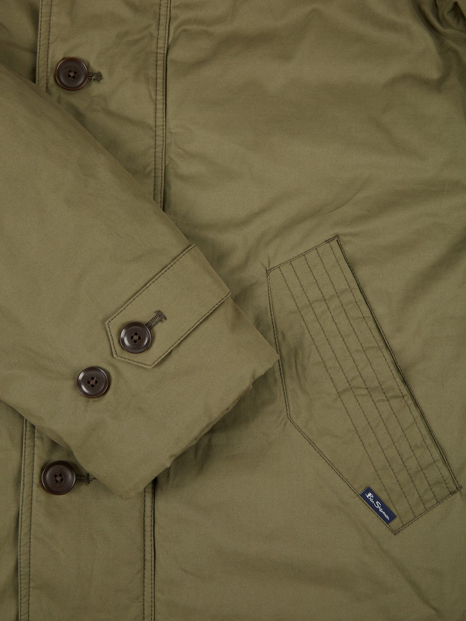 Ben Sherman Ben Sherman N3B Green Hemp Military Hemp Parka Jacket Size US XL / EU 56 / 4 - 2 Thumbnail
