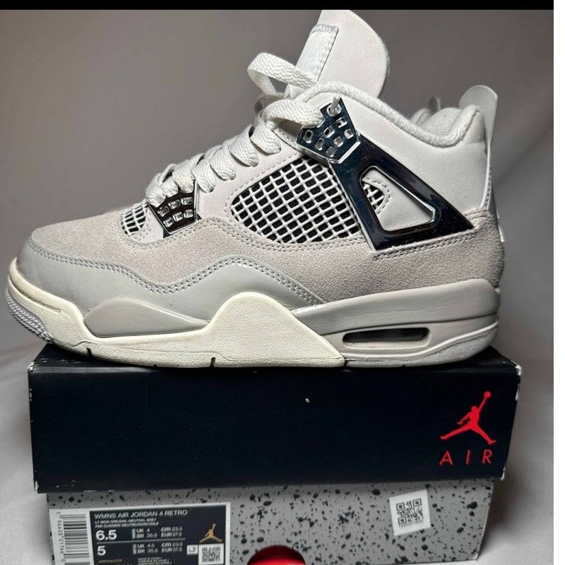 Jordan Brand × Nike Size 6.5 - Air Jordan 4 Retro Frozen Moments Women's Shoes Size US 6.5 / IT 36.5 - 8 Thumbnail