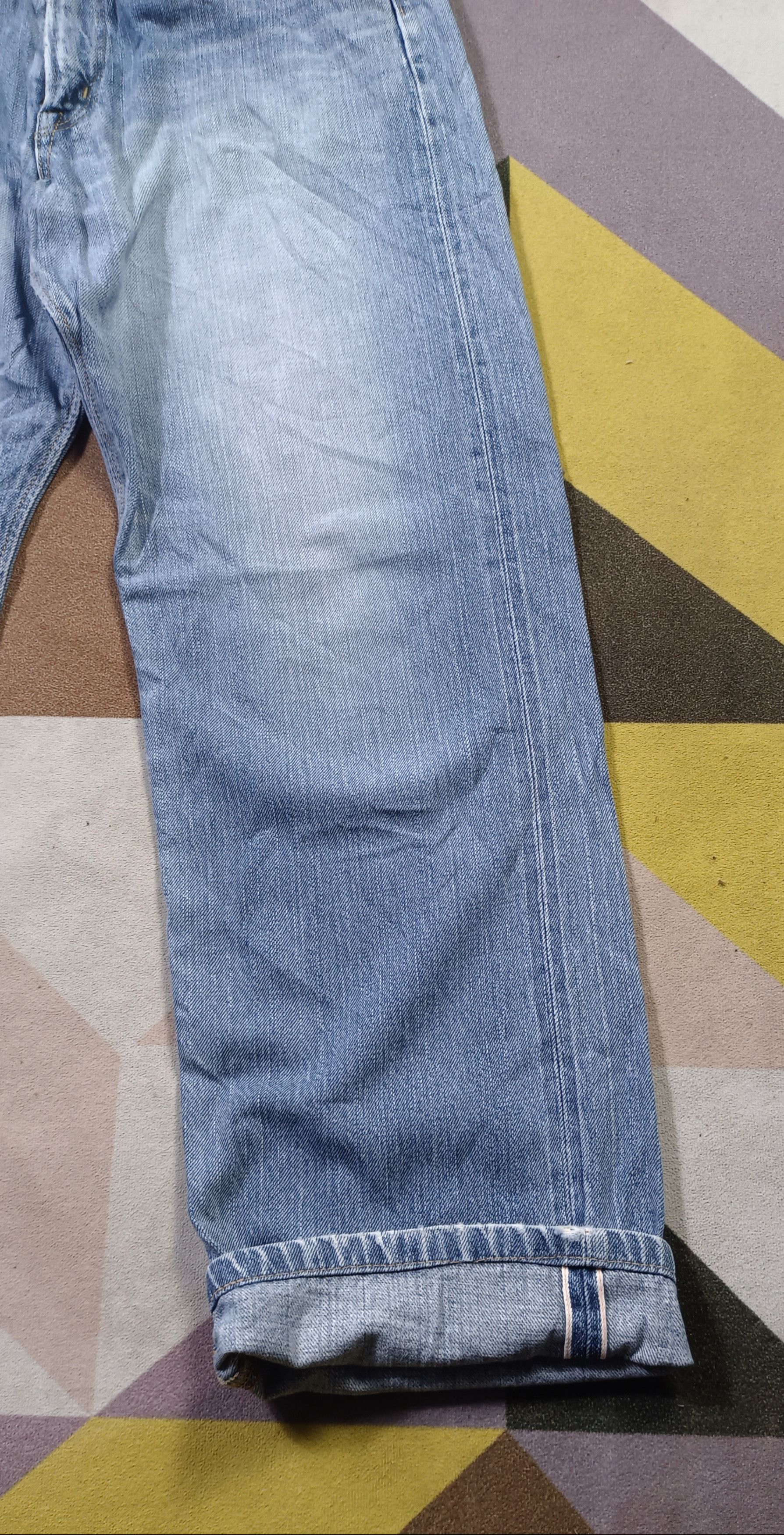Edwin Edwin Selvedge 505z Orange tag Distressed Denim (30) Size US 30 / EU 46 - 5 Thumbnail