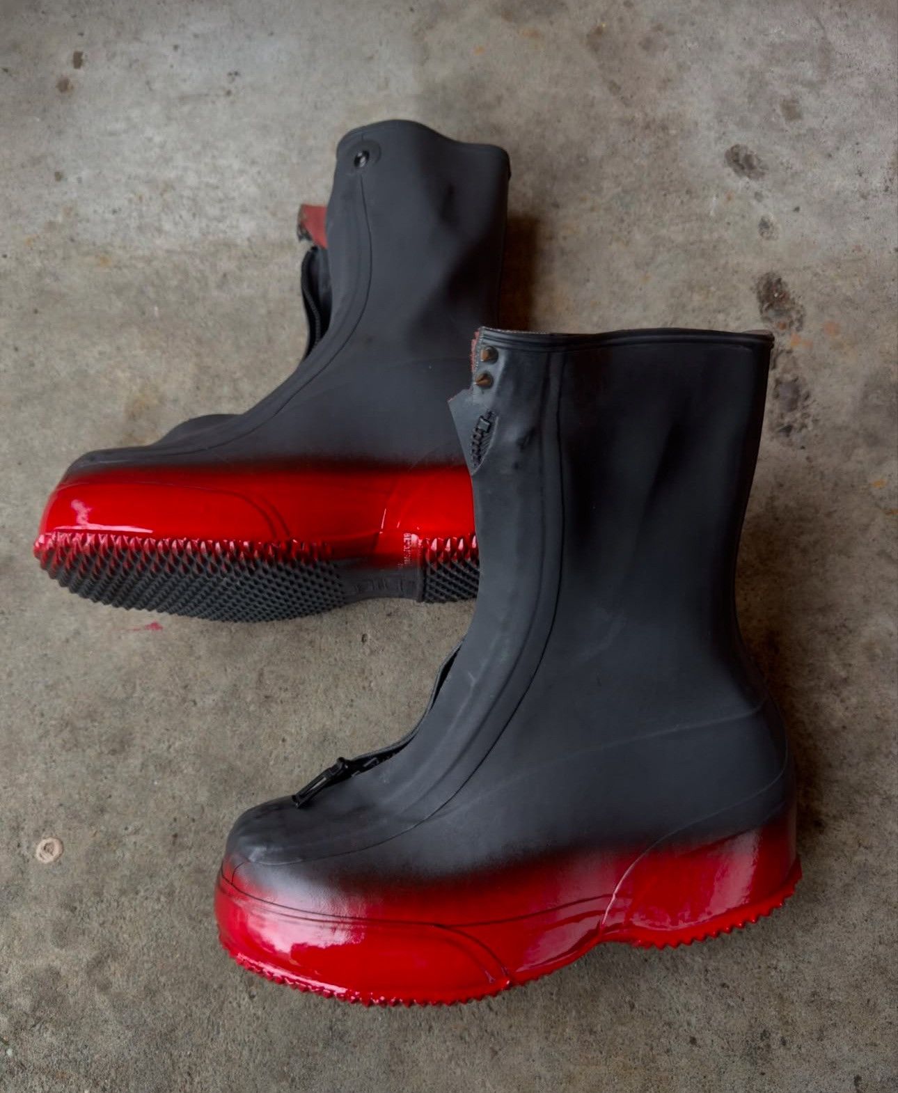 Vintage Blood Red Spiked Dune Boots Size US 9.5 / EU 42-43 - 1 Thumbnail