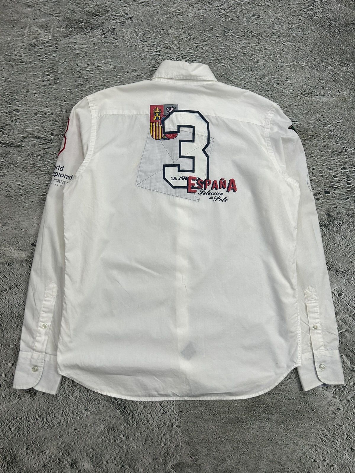 La Martina × Vintage La Martina shirt longsleeve white Chief Keef Polo Spain Size US M / EU 48-50 / 2 - 8 Thumbnail